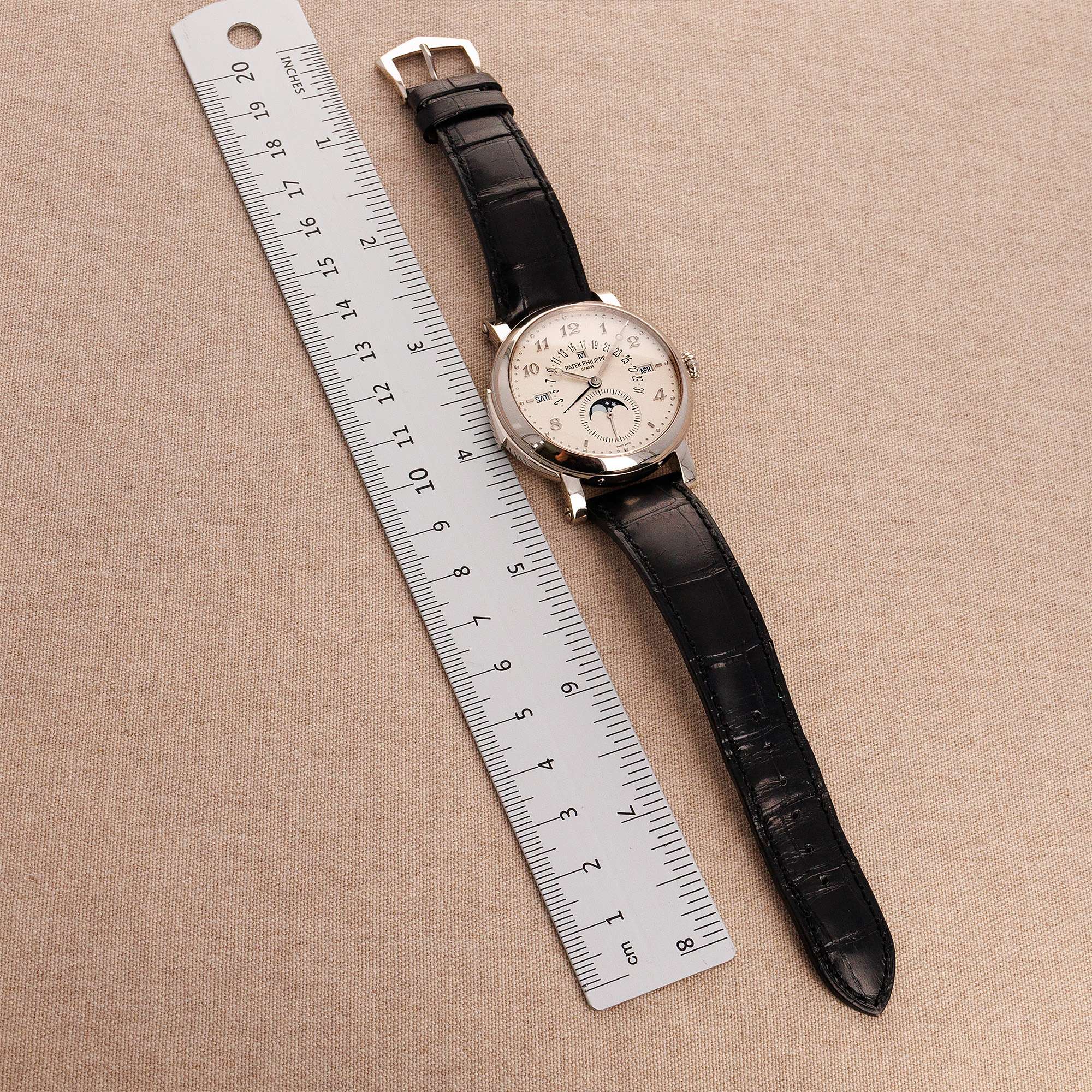 Patek Philippe White Gold Grand Complication Minute Repeater Watch Ref. 5213 - Image 7