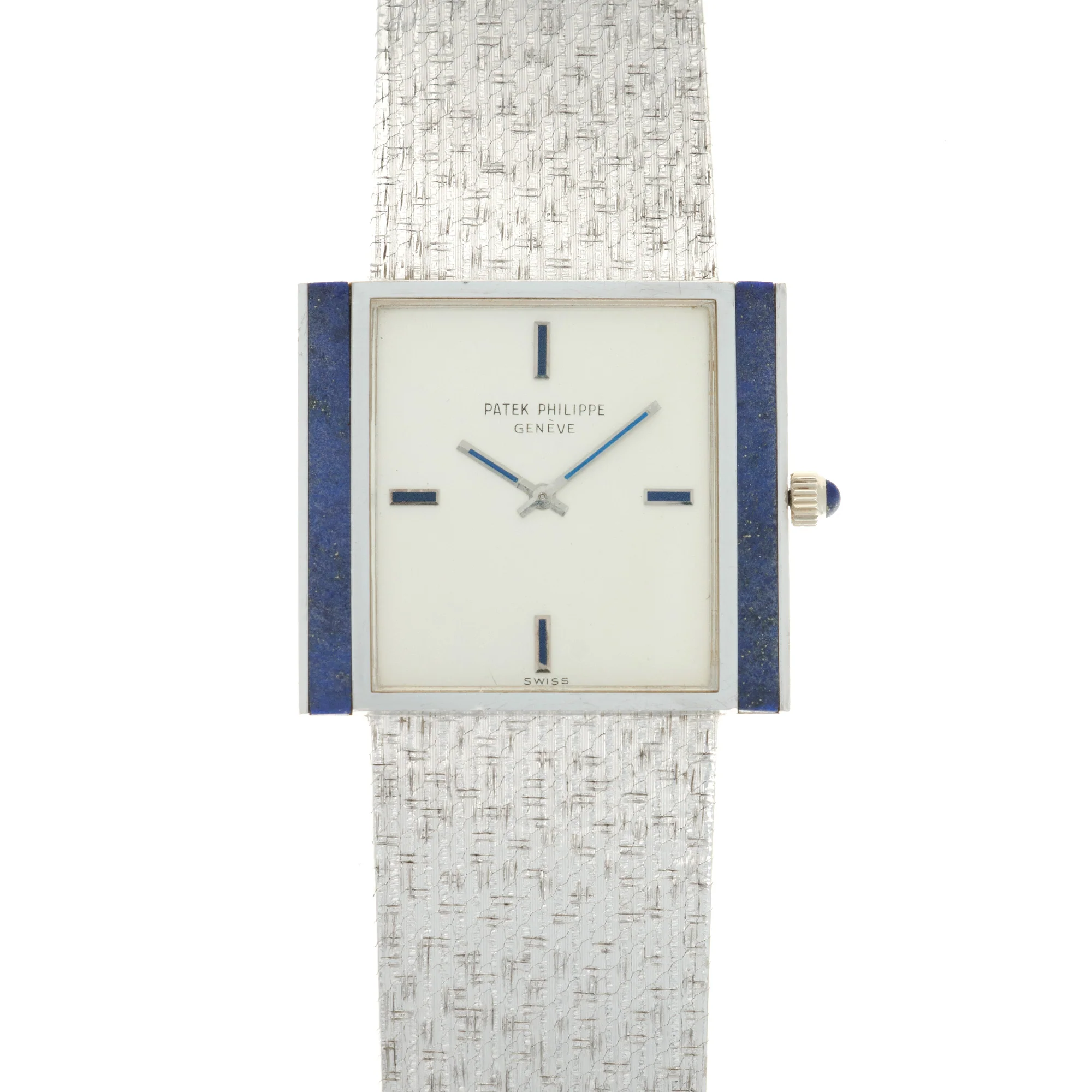 Patek Philippe White Gold Lapis Square Watch Ref. 3578