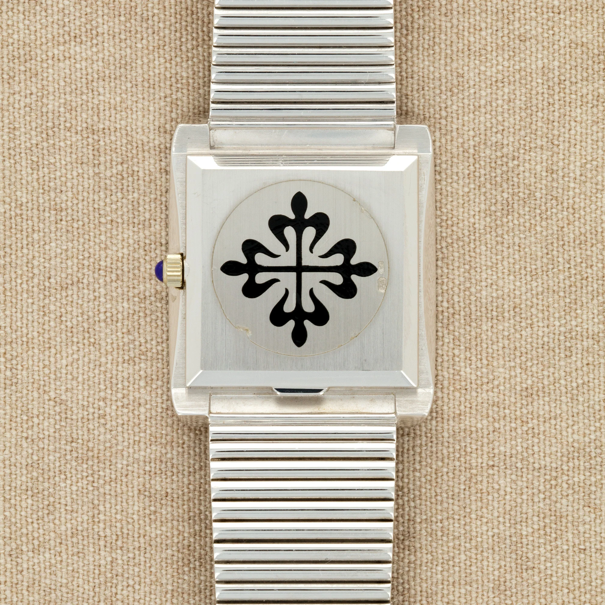 Patek Philippe White Gold Lapis Watch Ref. 3733 - Image 3