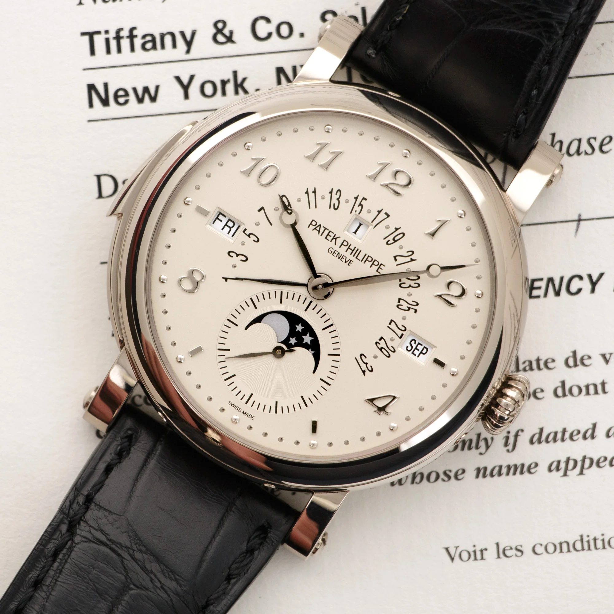 Patek Philippe White Gold Minute Repeating Perpetual Ref. 5213, Retailed  by Tiffany & Co. - Image 2