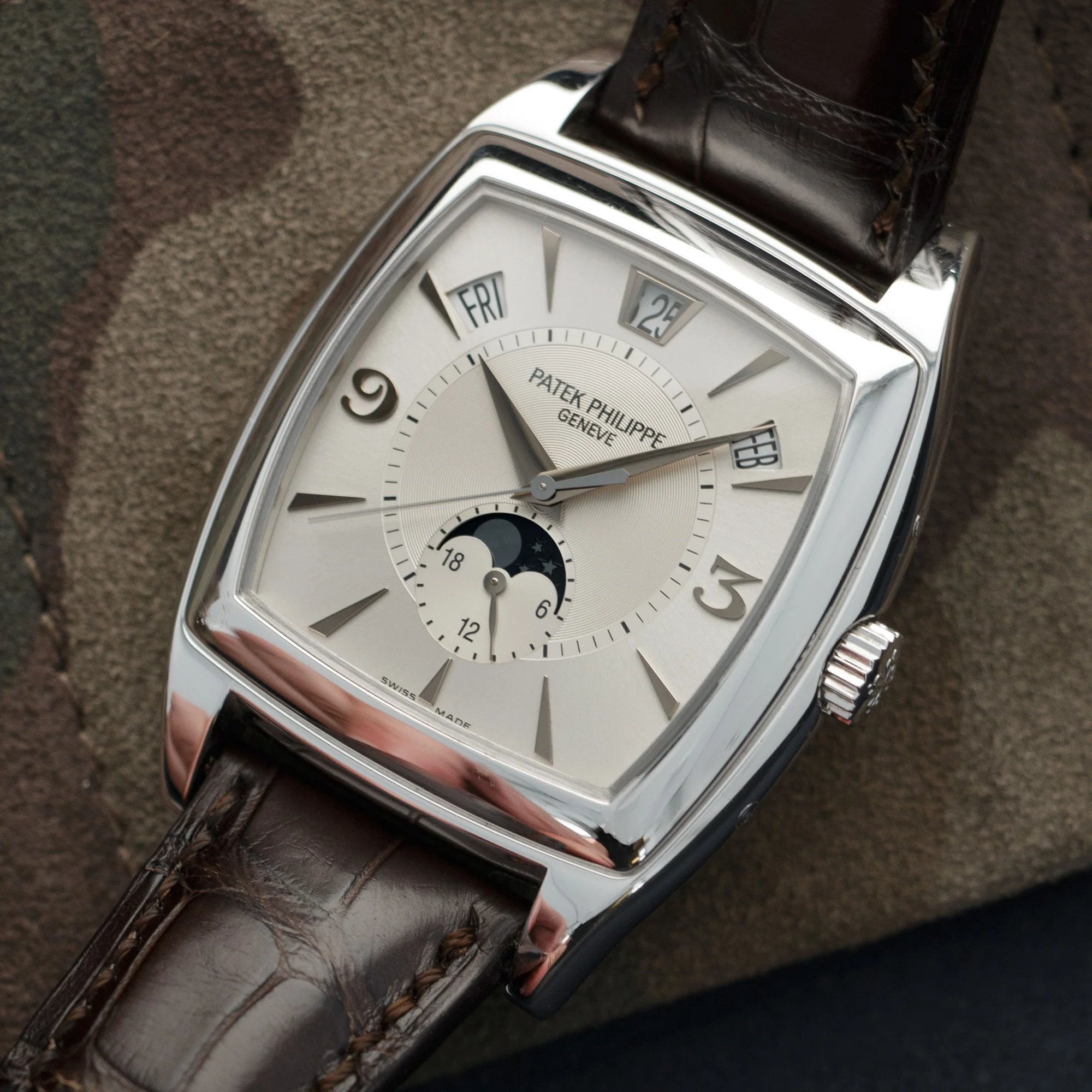 Patek Philippe White Gold Moonphase Watch Ref. 5135 - Image 2