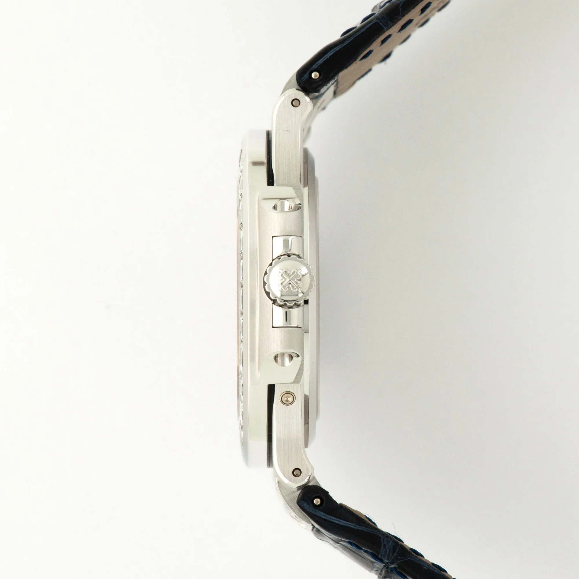 Patek Philippe White Gold Nautilus Baguette Diamond Watch Ref. 5724 - Image 3
