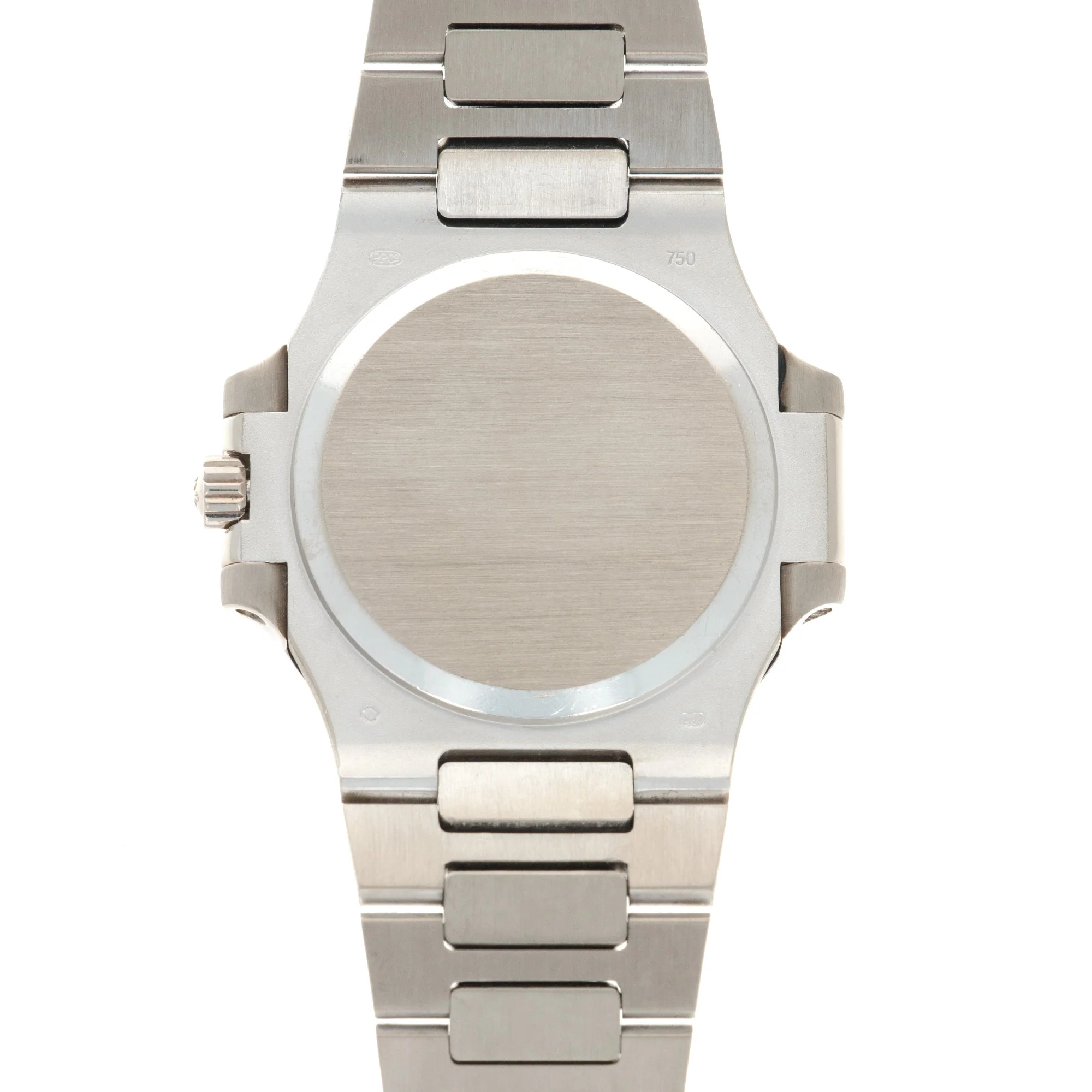 Patek Philippe White Gold Nautilus Diamond Emerald Watch Ref. 3800 - Image 5