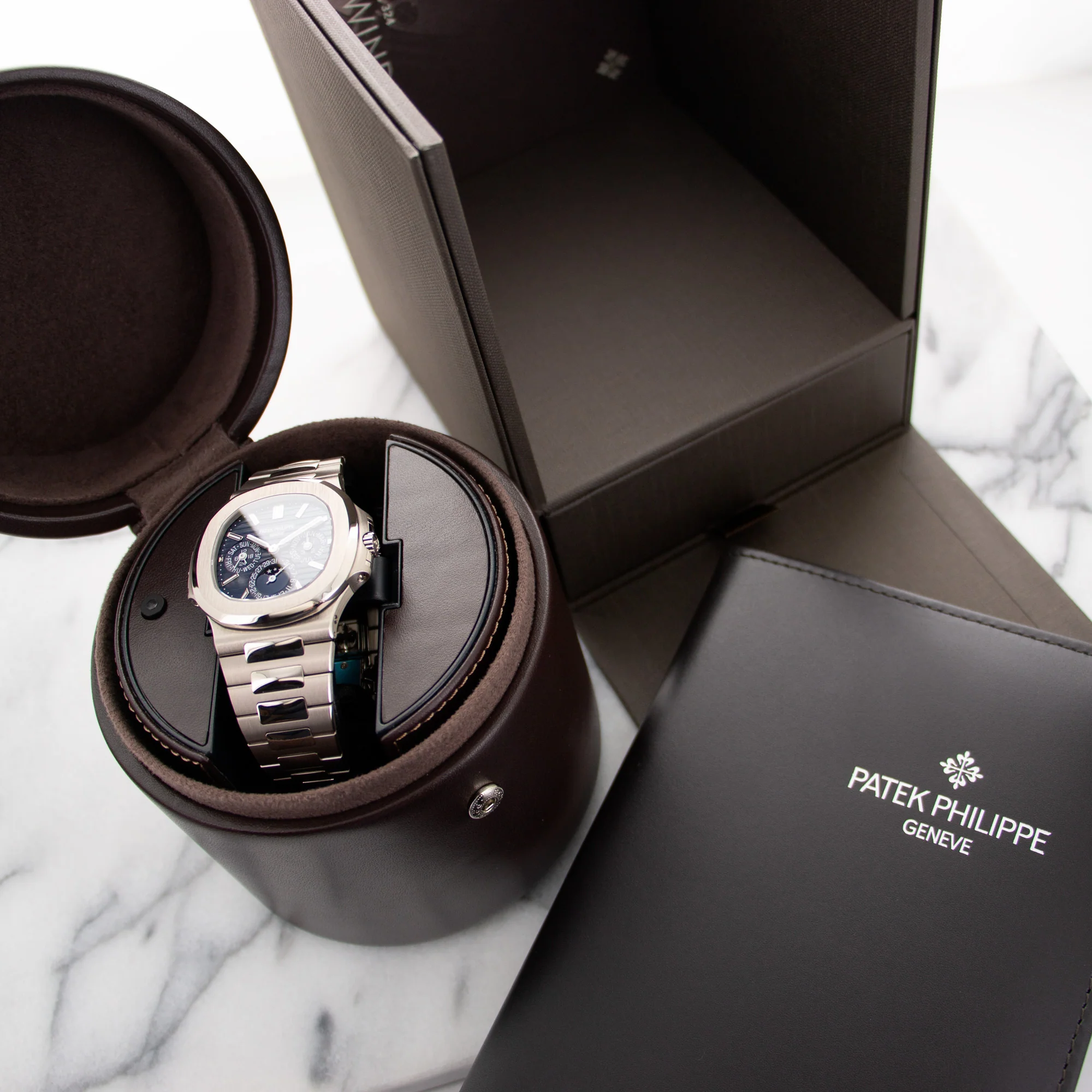 Patek Philippe White Gold Nautilus Perpetual Calendar Watch Ref. 5740 - Image 5