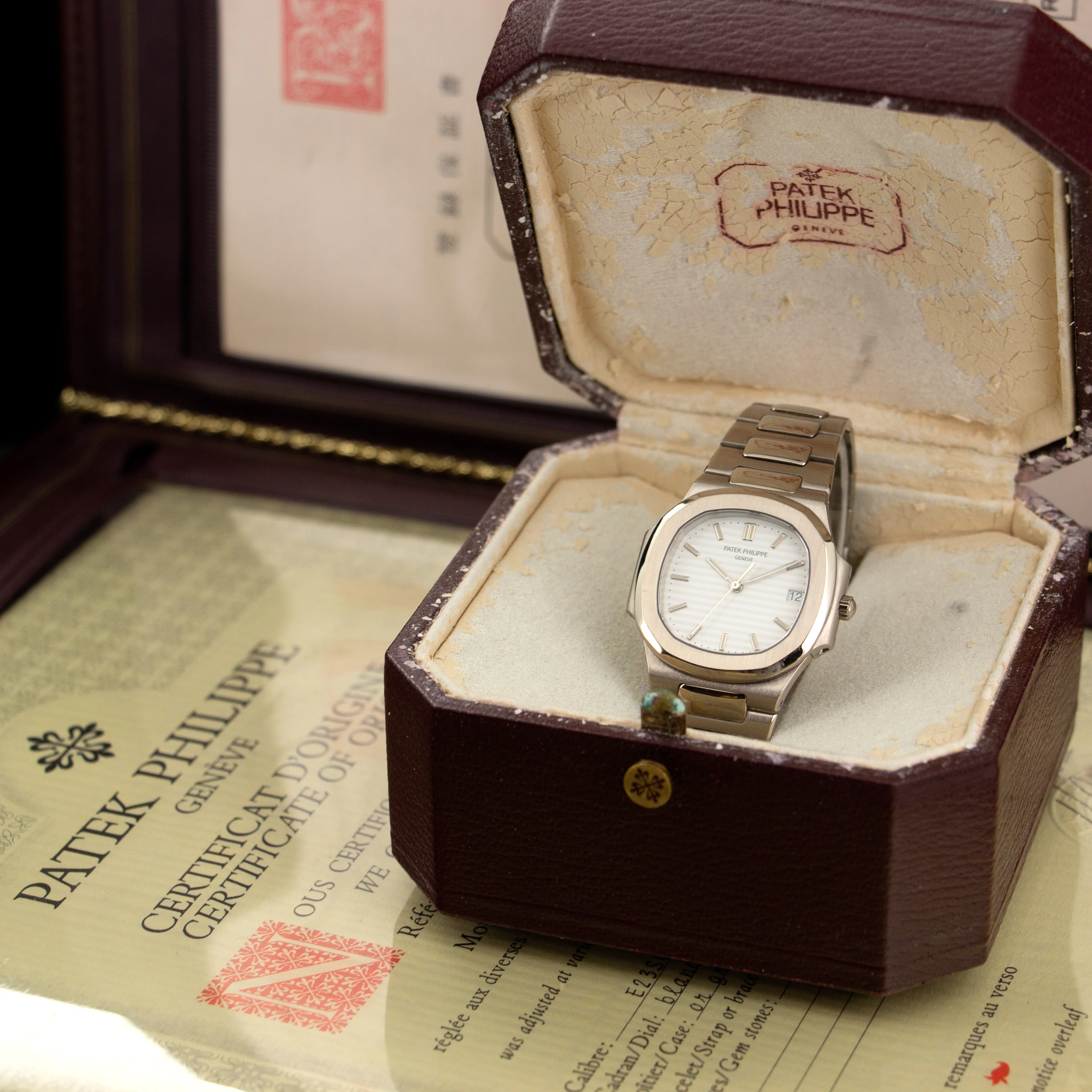 Patek Philippe White Gold Nautilus Watch Ref. 3900 - Image 6