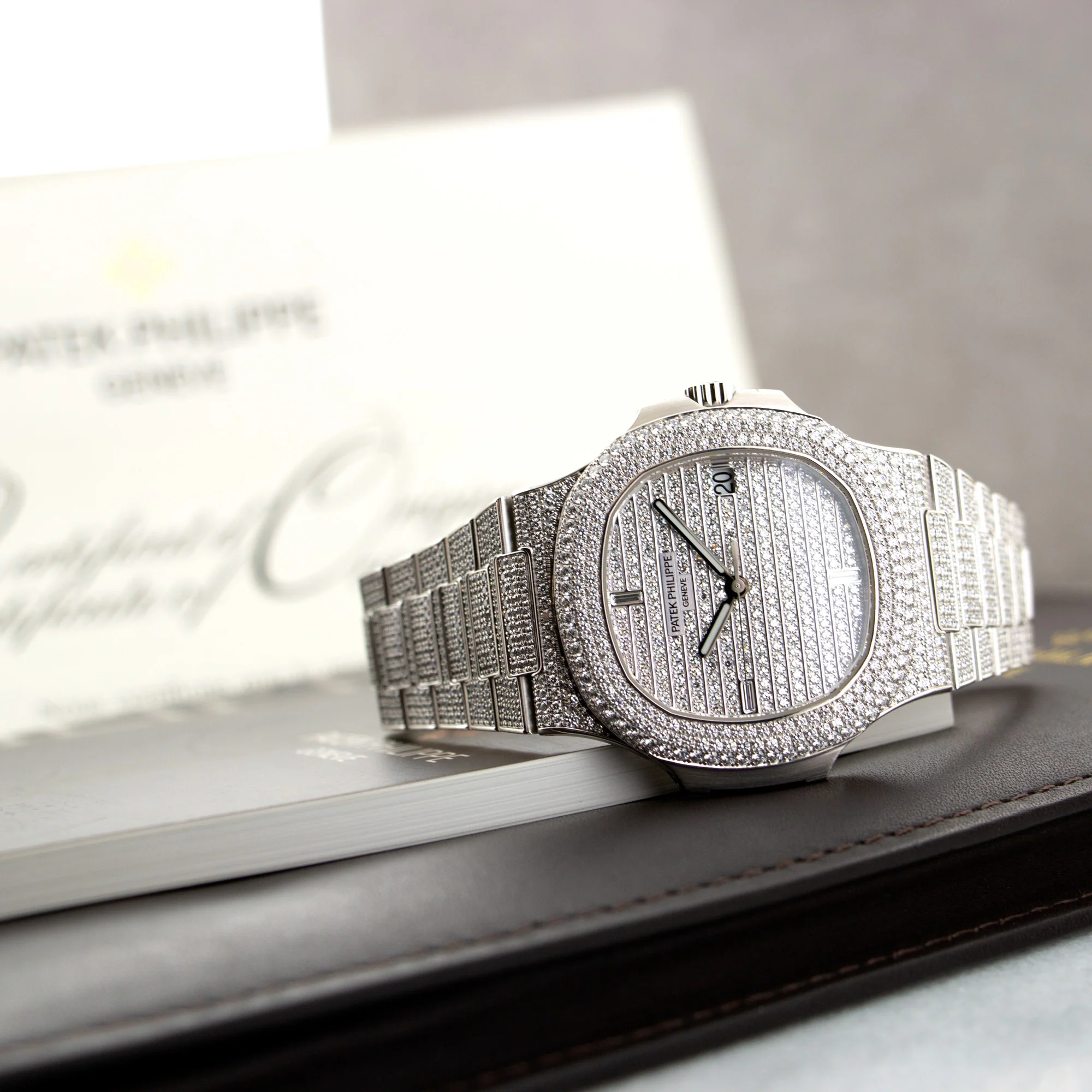 Patek Philippe White Gold Nautilus Watch Ref. 5719 - Image 5