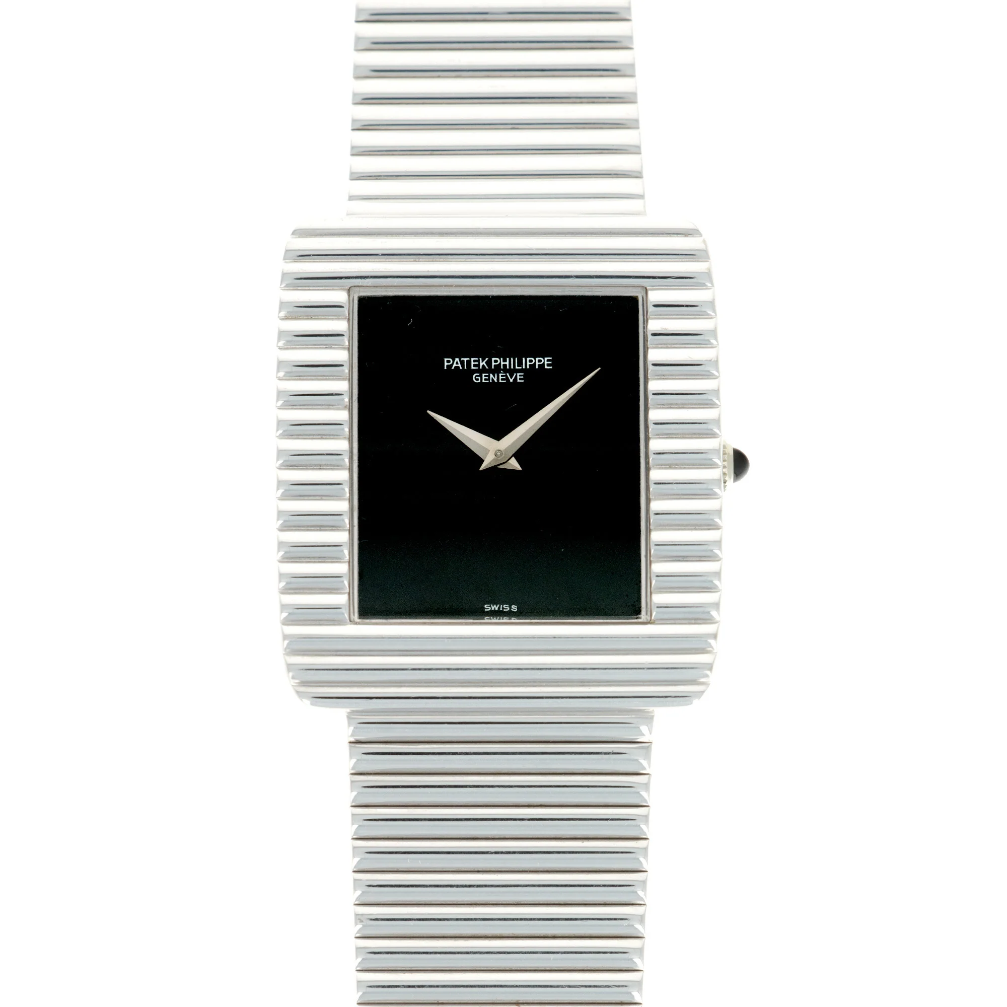 Patek Philippe White Gold Onyx Dial Watch, Ref. 3733