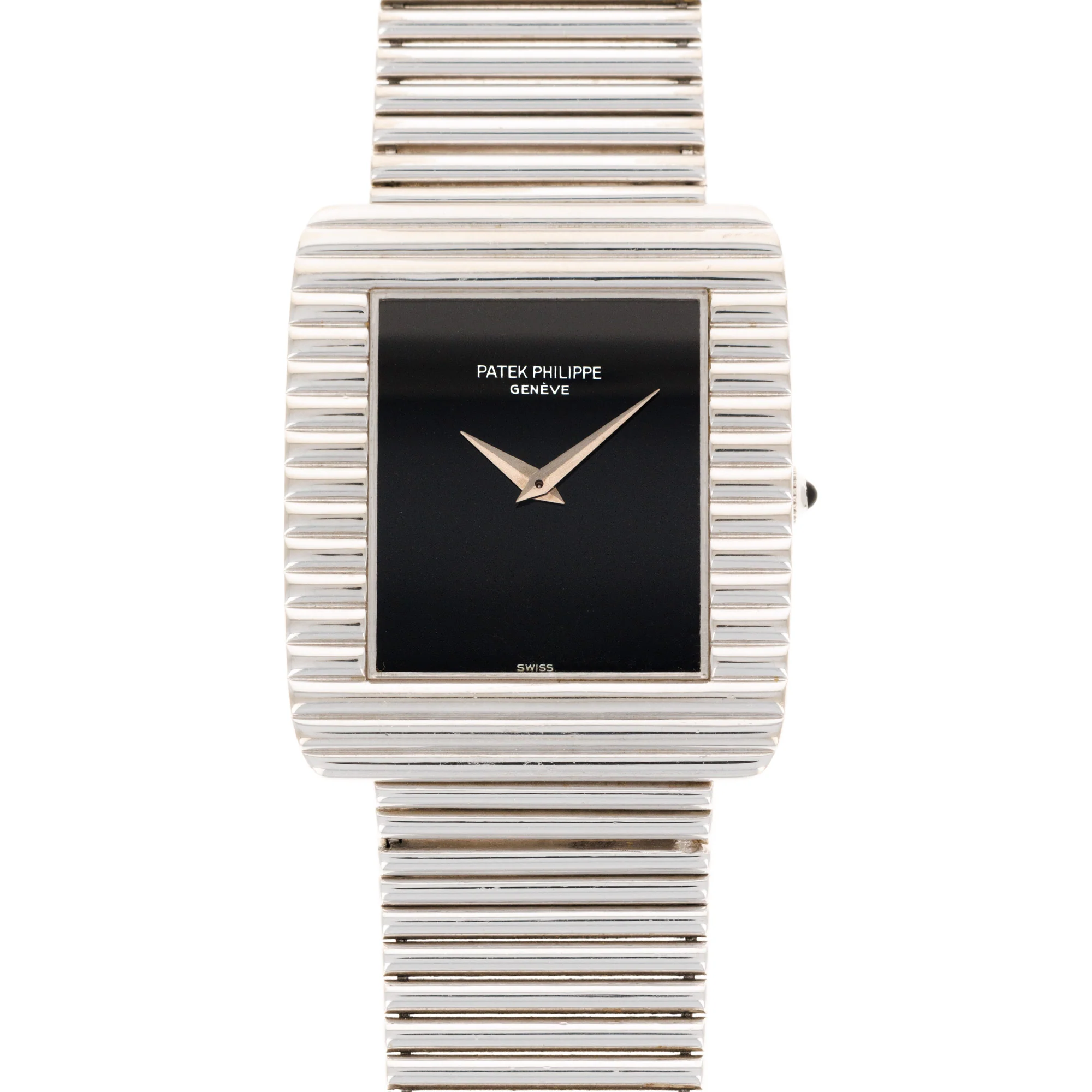 Patek Philippe White Gold Onyx Watch Ref. 3733