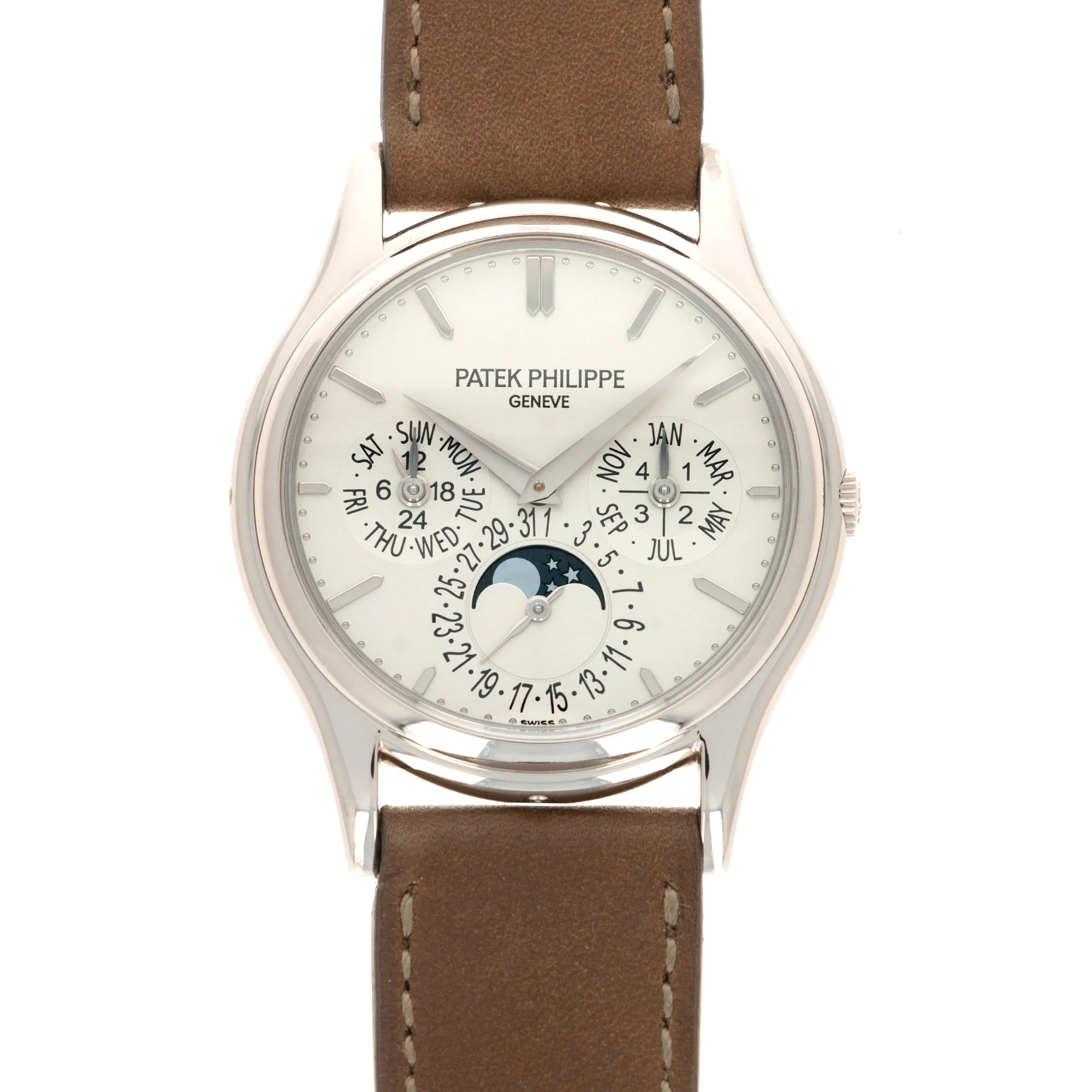 Patek Philippe White Gold Perpetual Calendar Automatic Watch Ref. 5140
