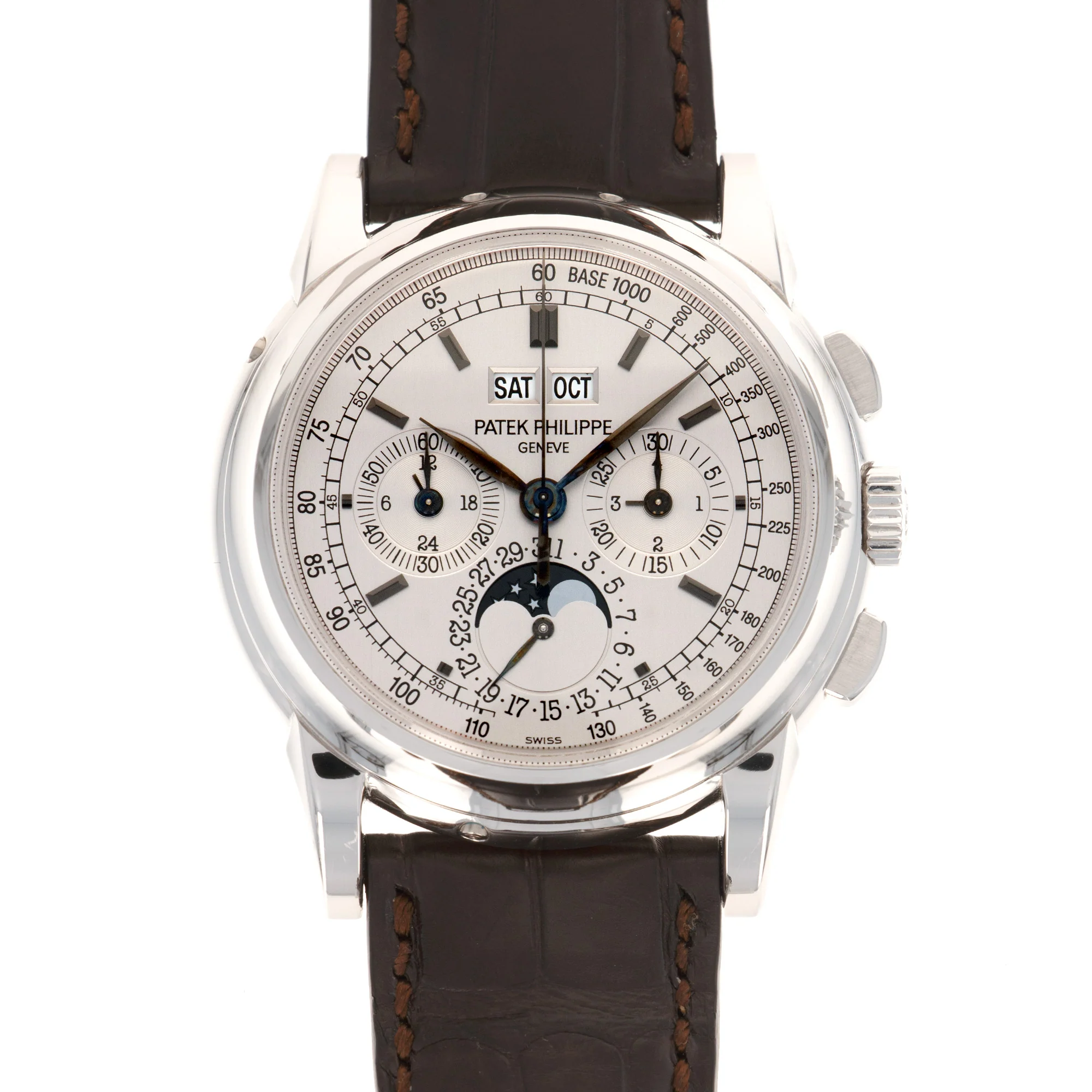 Patek Philippe White Gold Perpetual Calendar Chrono Watch Ref. 5970