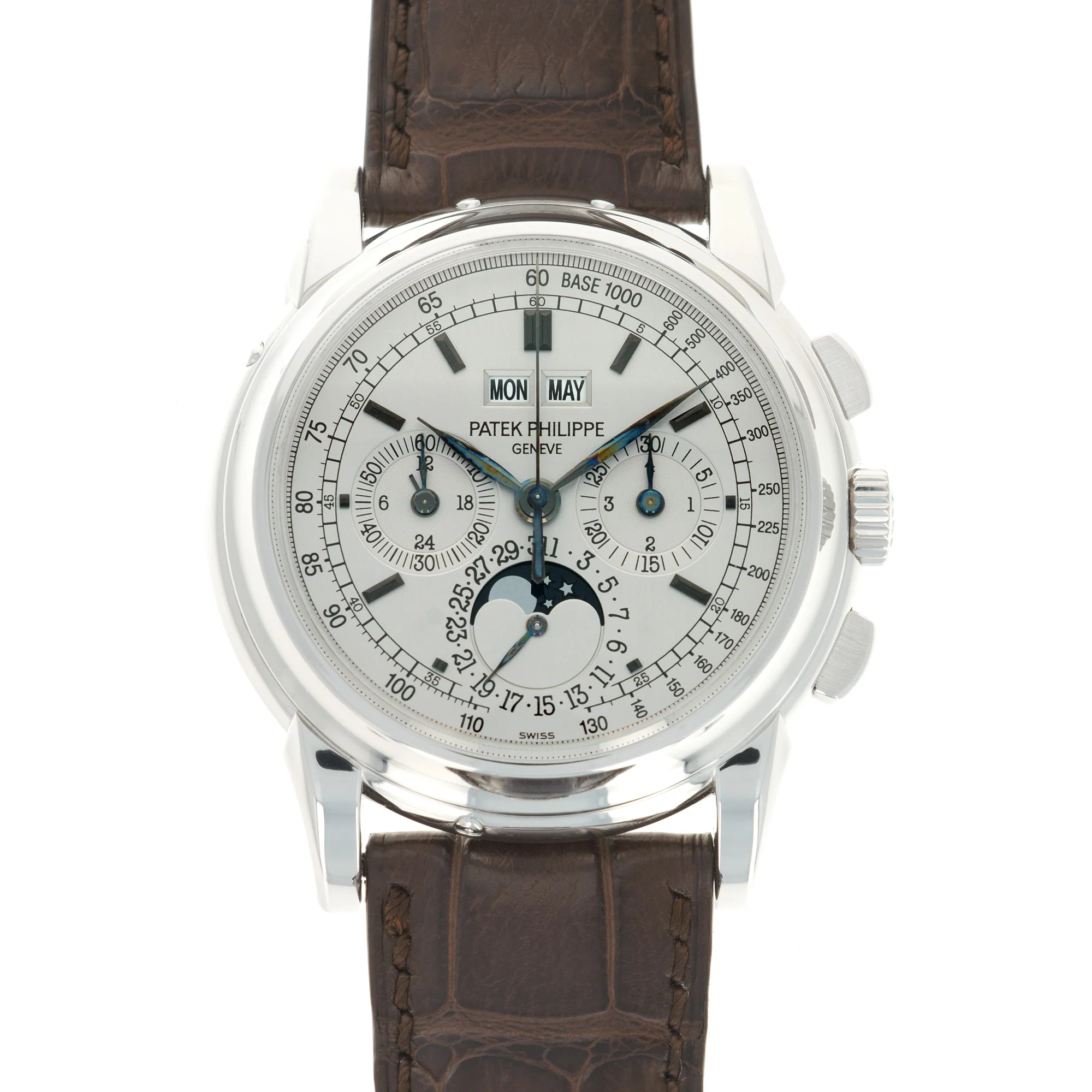 Patek Philippe White Gold Perpetual Calendar Chrono Watch Ref. 5970