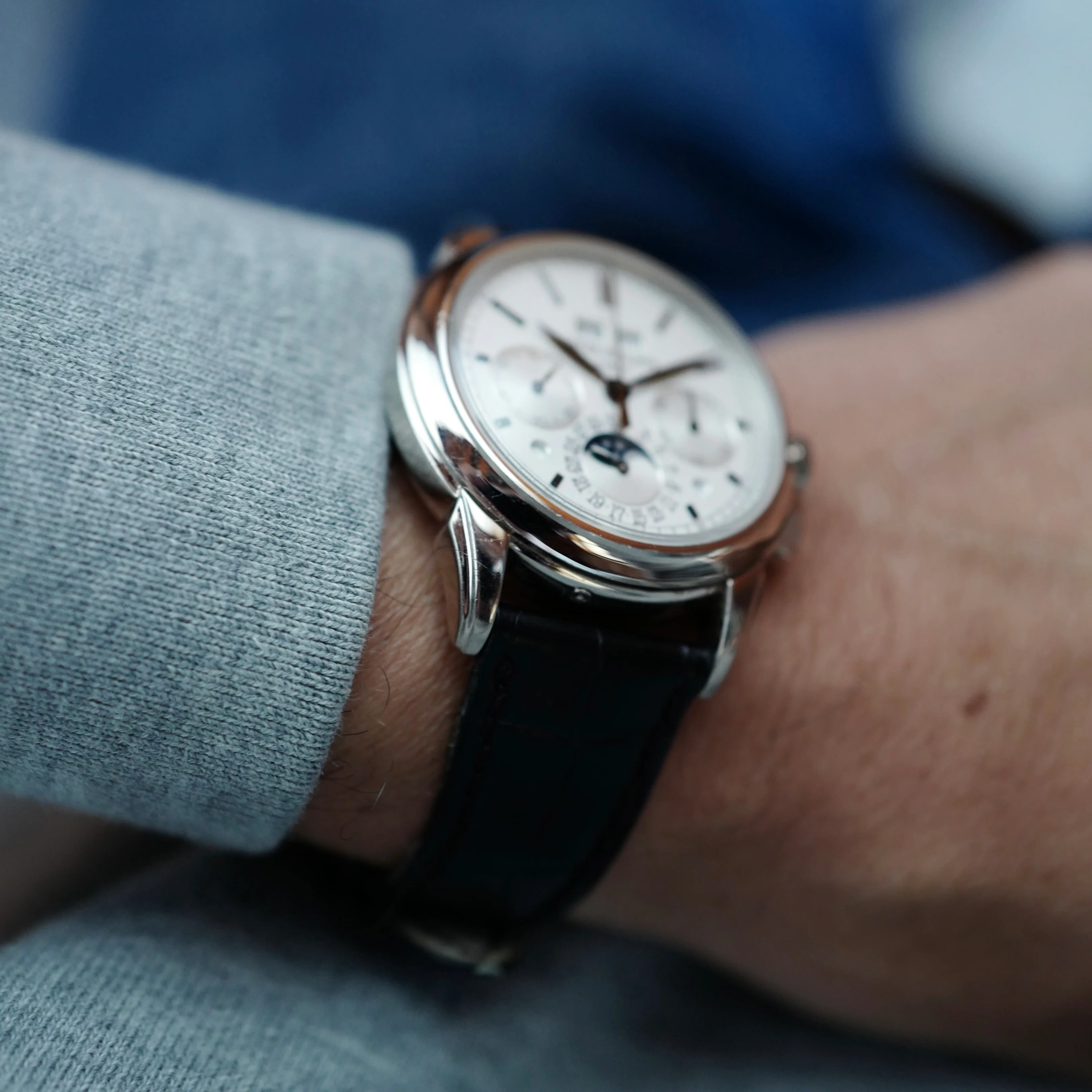 Patek Philippe White Gold Perpetual Calendar Chronograph Ref. 5270G - Image 6