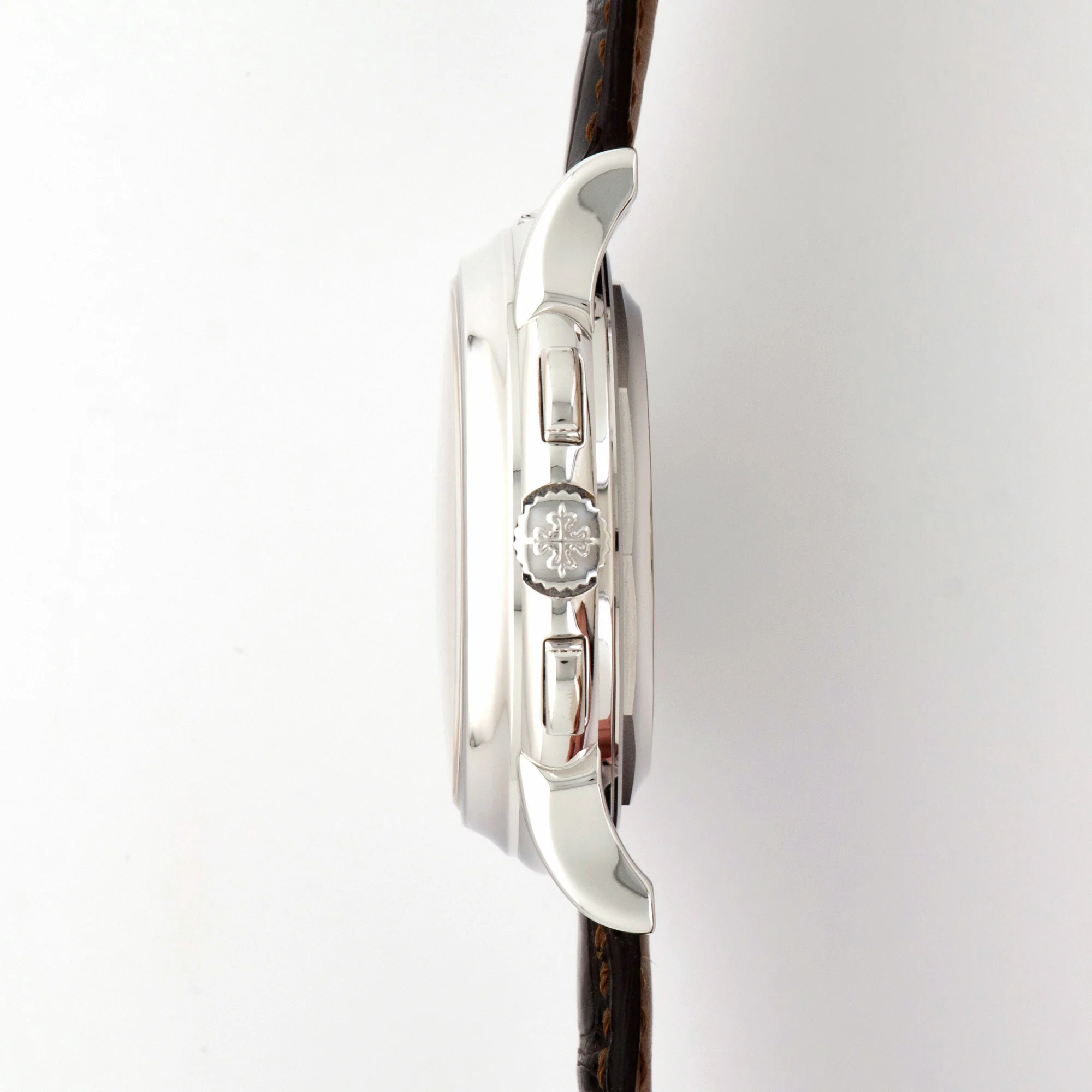 Patek Philippe White Gold Perpetual Calendar Chronograph Watch Ref. 5970 - Image 3