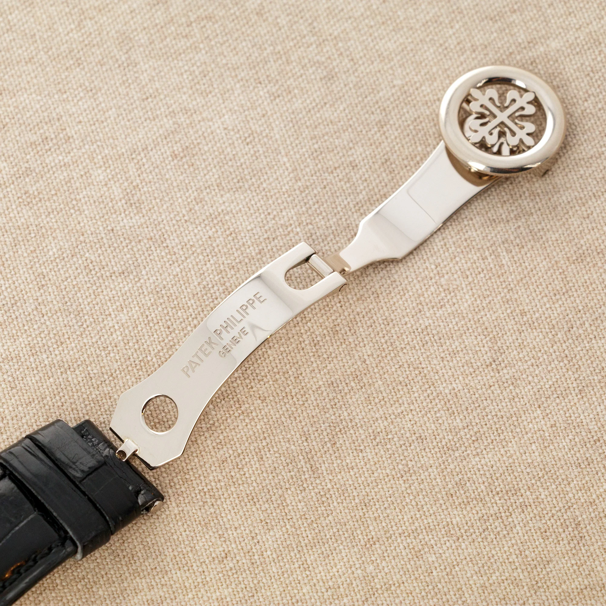Patek Philippe White Gold Perpetual Calendar Chronograph Watch Ref. 5970 - Image 9