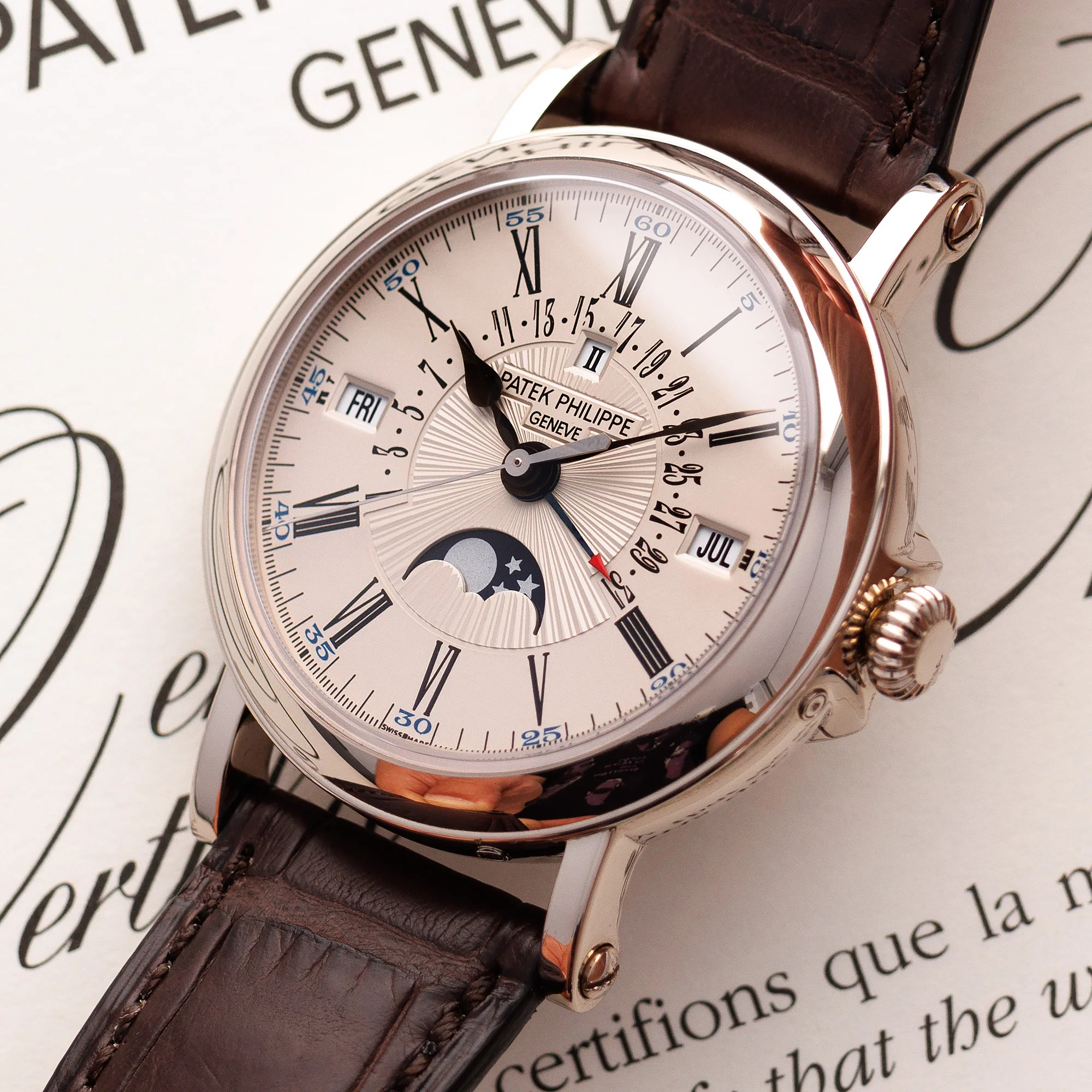 Patek Philippe White Gold Perpetual Calendar Ref. 5159 - Image 2
