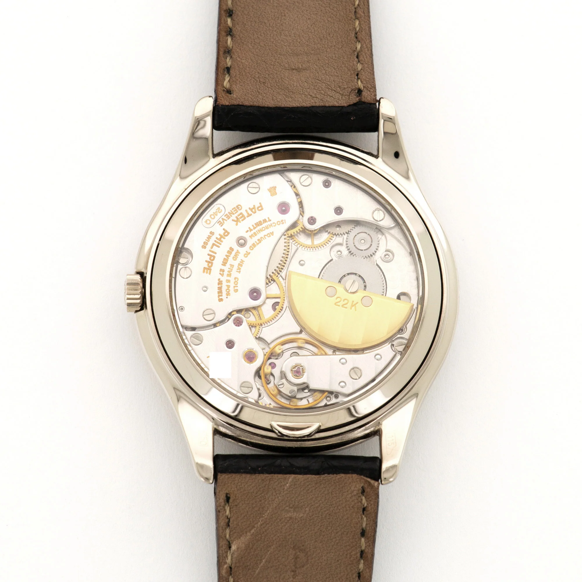 Patek Philippe White Gold Perpetual Calendar Watch Ref. 3941 - Image 4