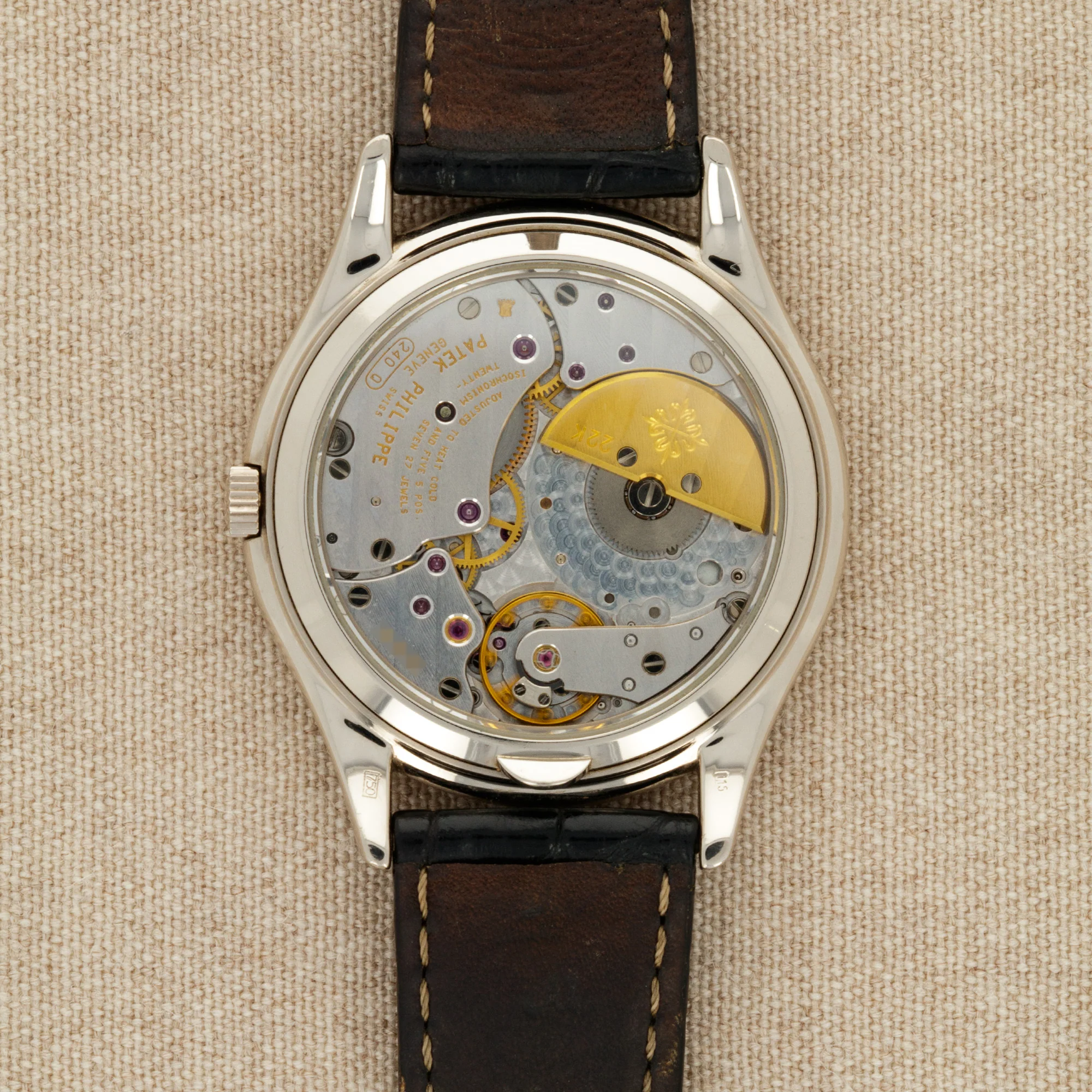 Patek Philippe White Gold Perpetual Calendar Watch Ref. 3940 - Image 3