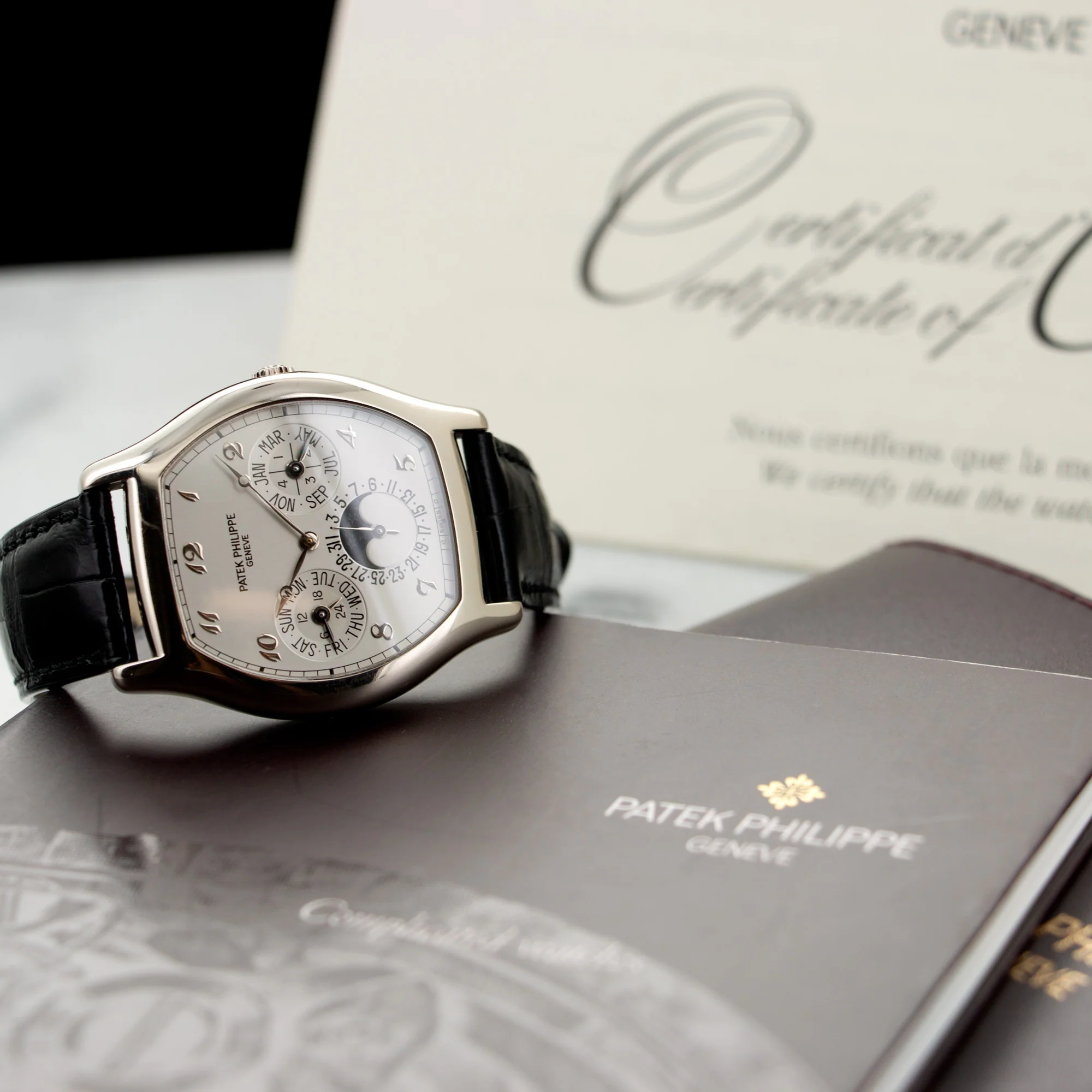 Patek Philippe White Gold Perpetual Calendar Watch Ref. 5040 - Image 6