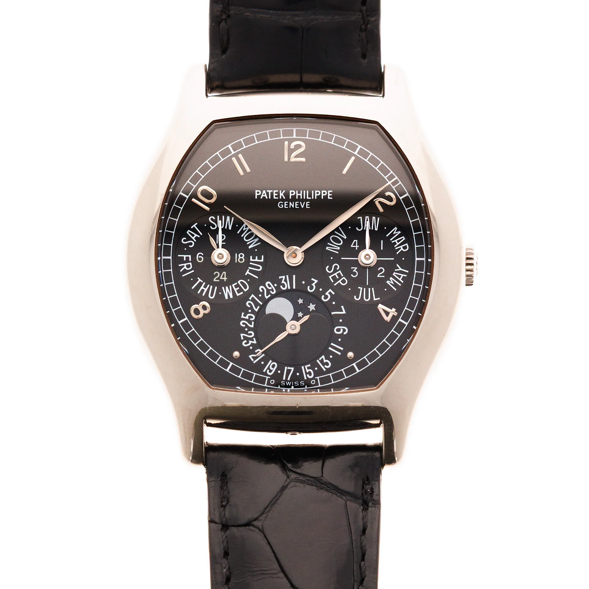 Patek Philippe White Gold Perpetual Calendar Watch Ref. 5040
