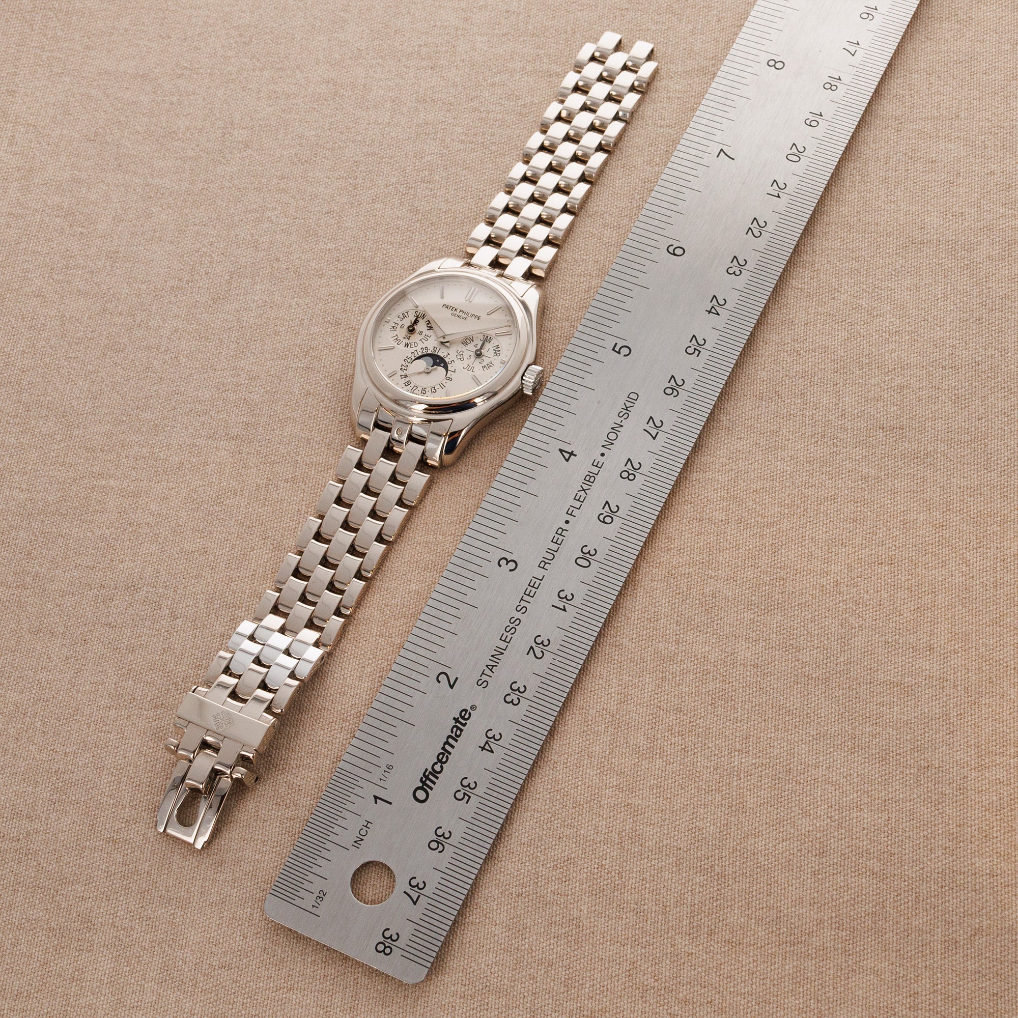 Patek Philippe White Gold Perpetual Calendar Watch Ref. 5136 - Image 5
