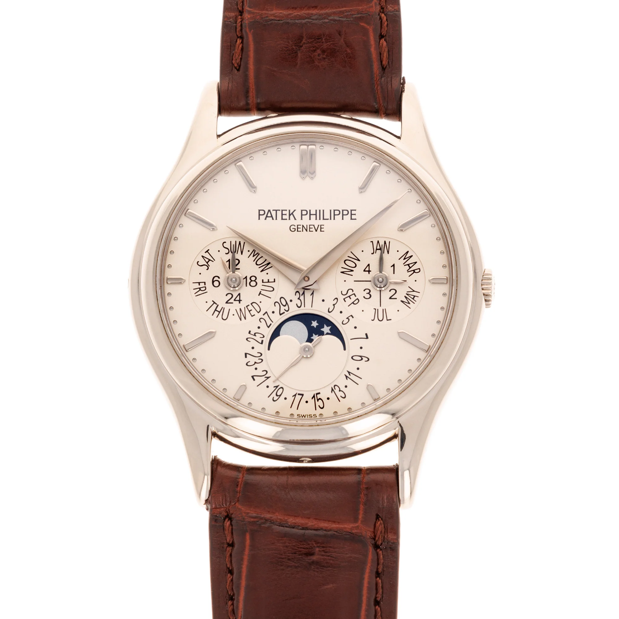 Patek Philippe White Gold Perpetual Calendar Watch Ref. 5140