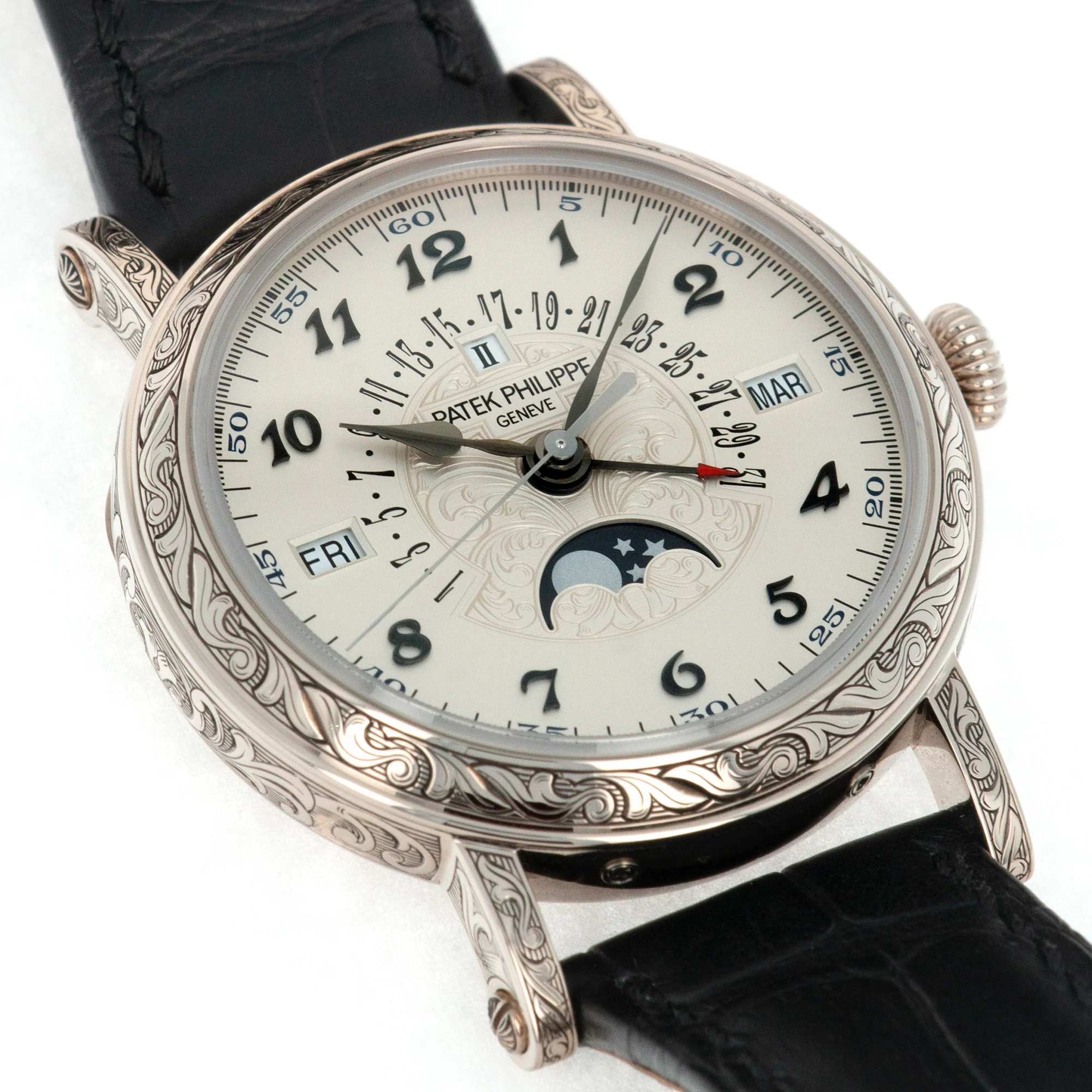 Patek Philippe White Gold Perpetual Calendar Watch Ref. 5160, Retailed by Tiffany & Co. - Image 3