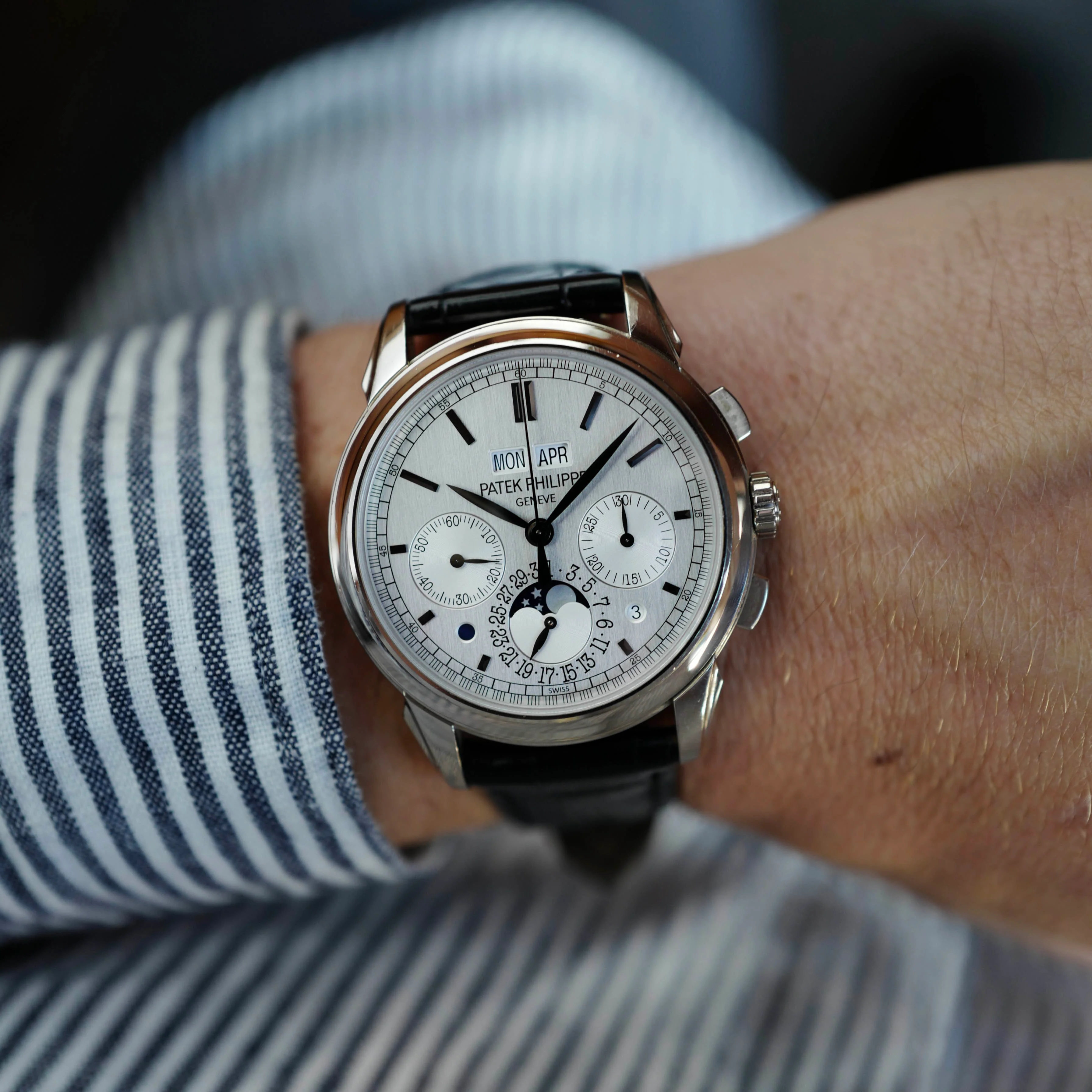 Patek Philippe White Gold Perpetual Calendar Watch Ref. 5270 - Image 6