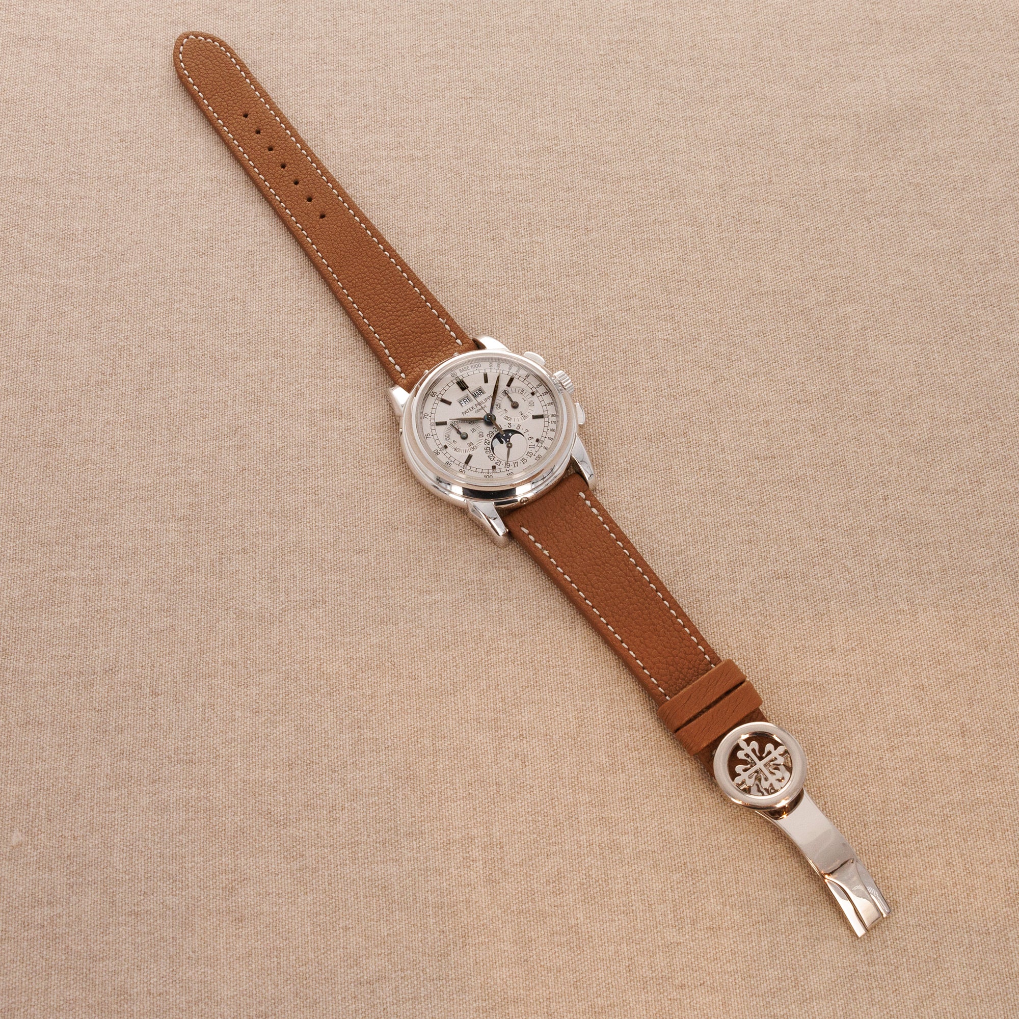 Patek Philippe White Gold Perpetual Calendar Watch Ref. 5970 - Image 4