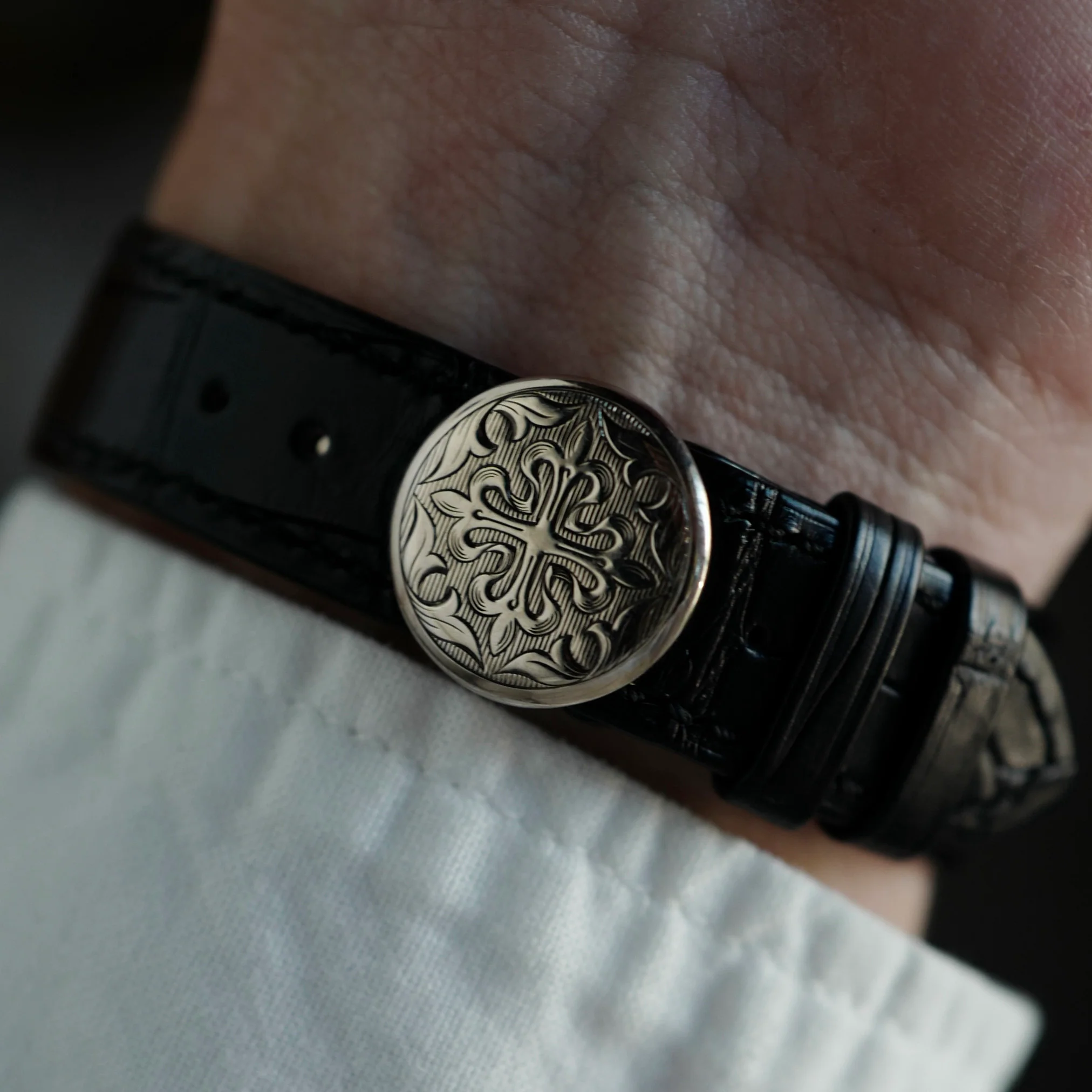 Patek Philippe White Gold Perpetual Engraved Ref. 5160 - Image 7