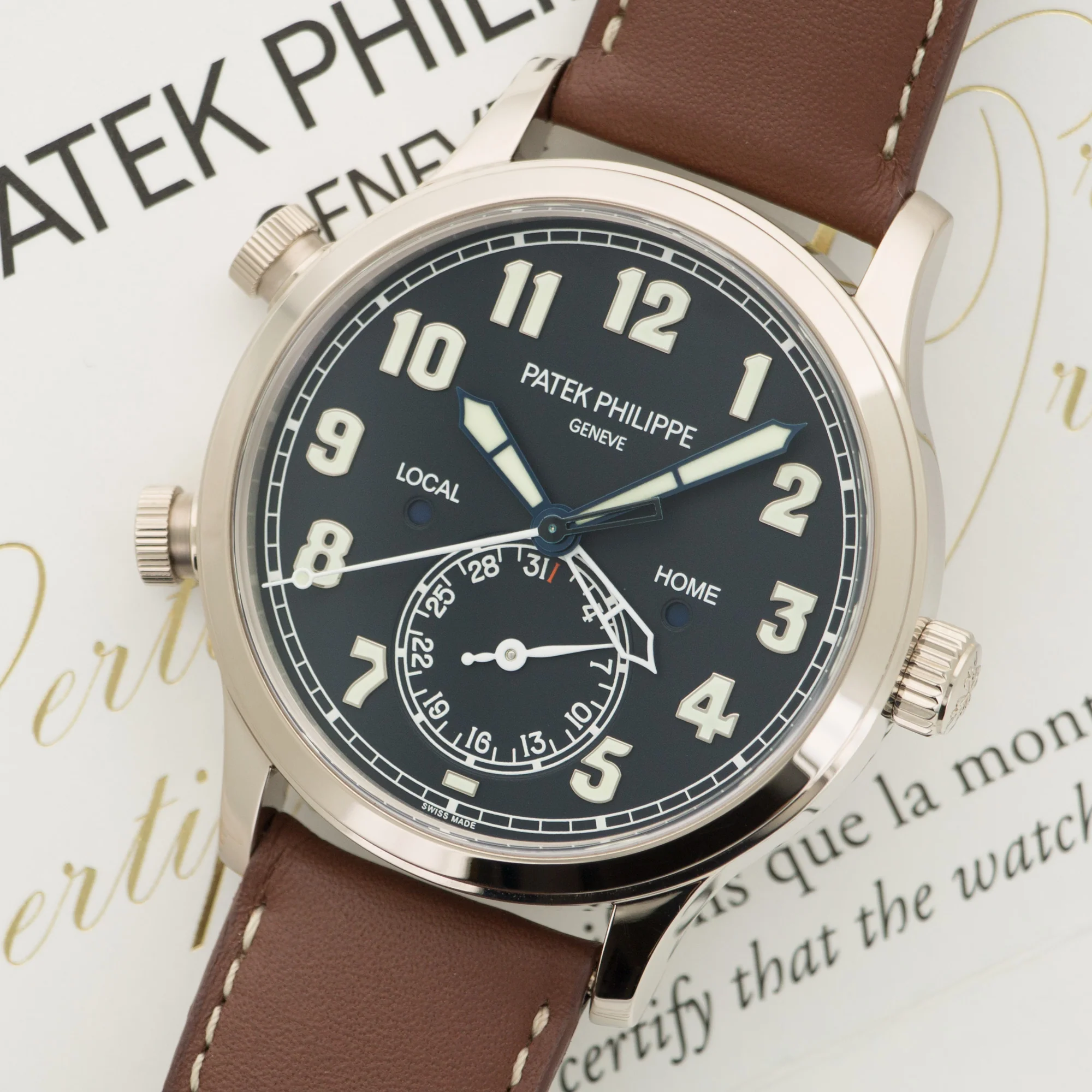 Patek Philippe White Gold Pilot Watch Ref. 5524 - Image 2