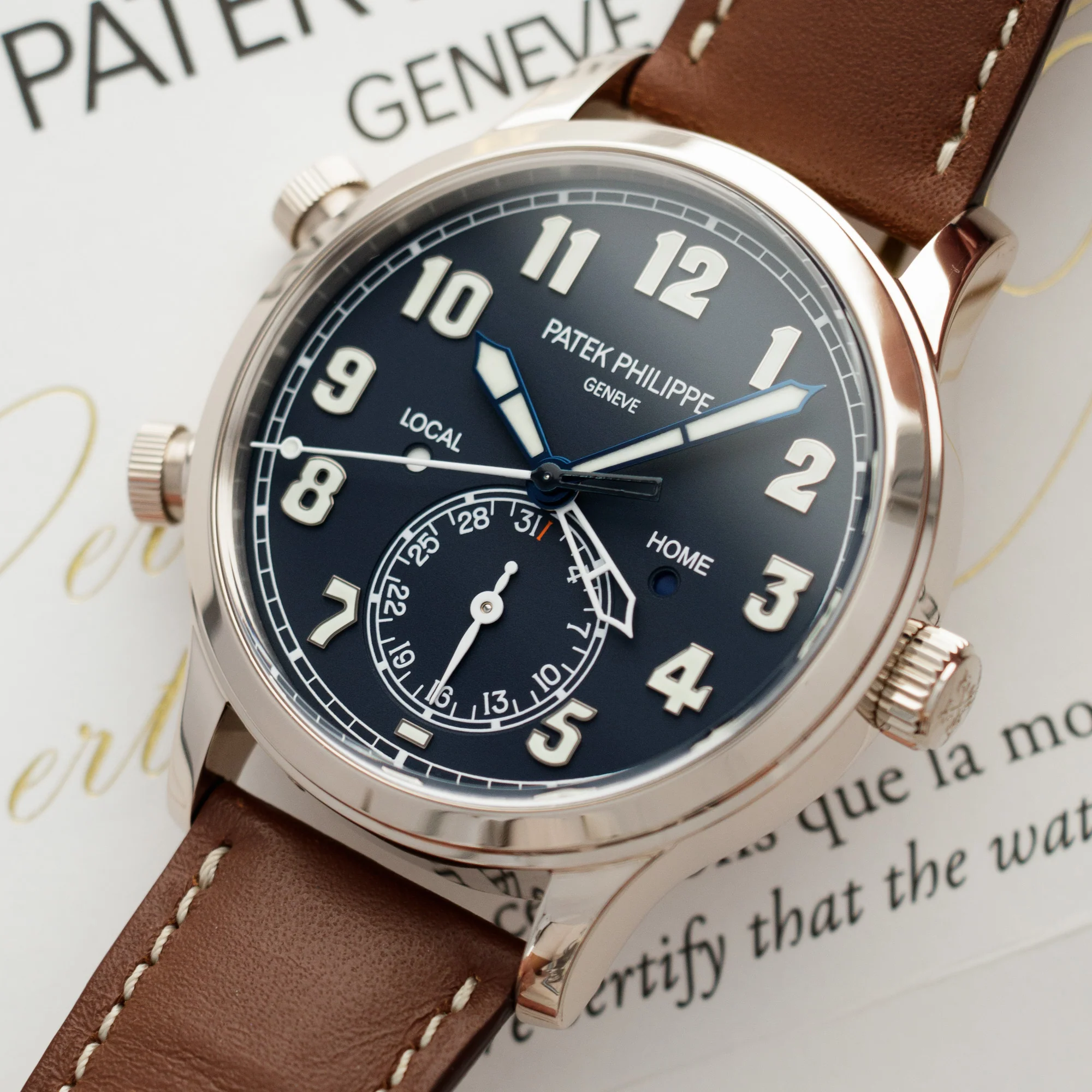 Patek Philippe White Gold Pilot Watch Ref. 5524 - Image 2