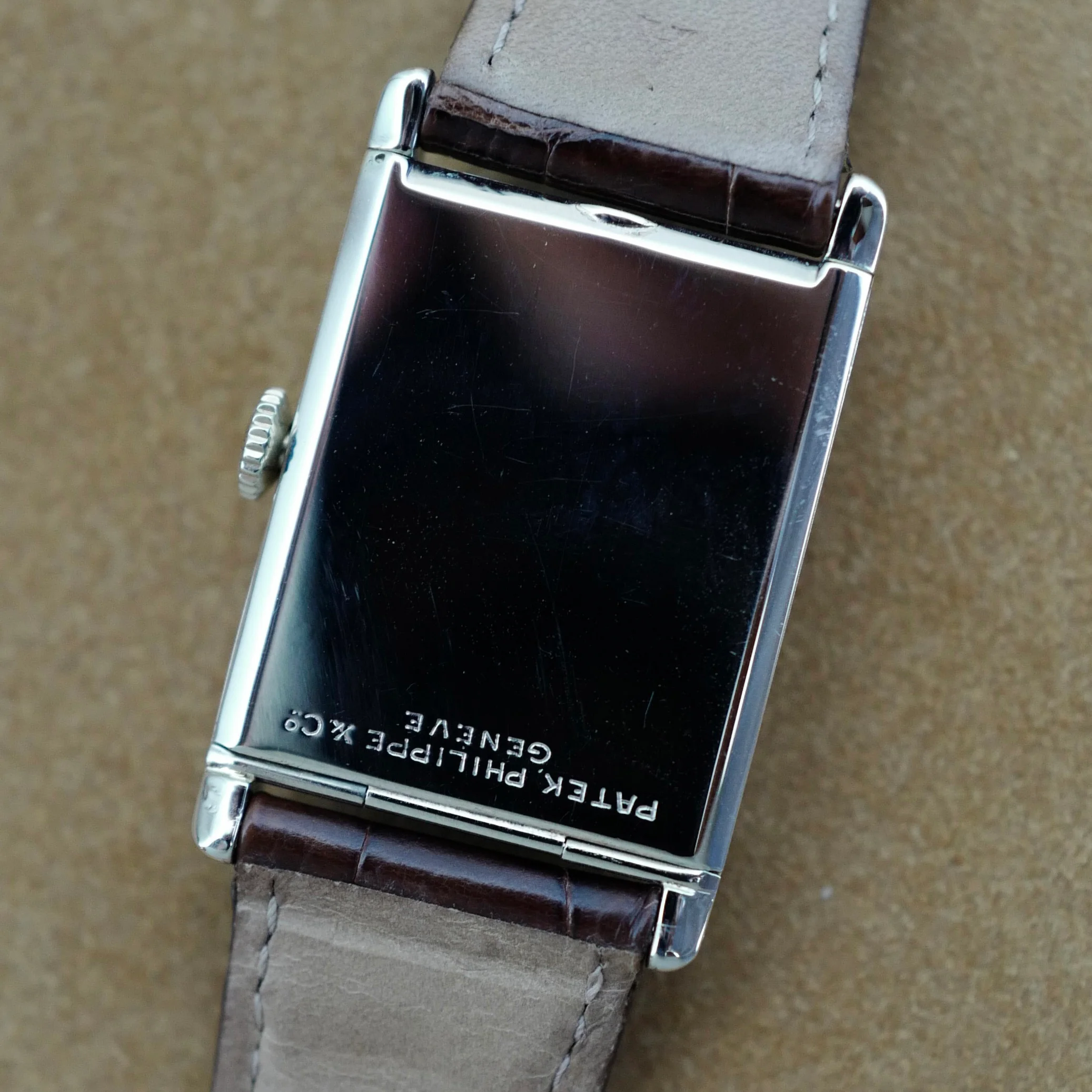 Patek Philippe White Gold Rectangular Art Deco Watch, 1929 - Image 3