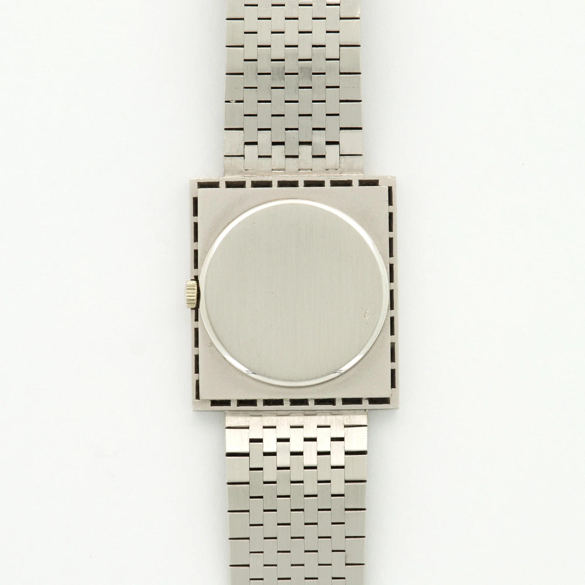 Patek Philippe White Gold Rectangular Baguette Diamond Watch Ref. 3540 - Image 4