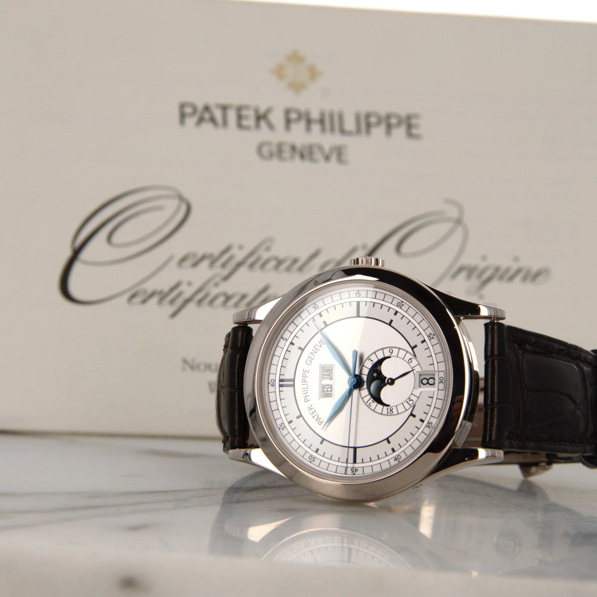 Patek Philippe White Gold Sector Dial Annual Calendar Watch Ref. 5396 - Image 4