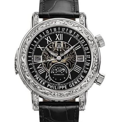 Patek Philippe White Gold Sky Moon Tourbillon Watch Ref. 6002