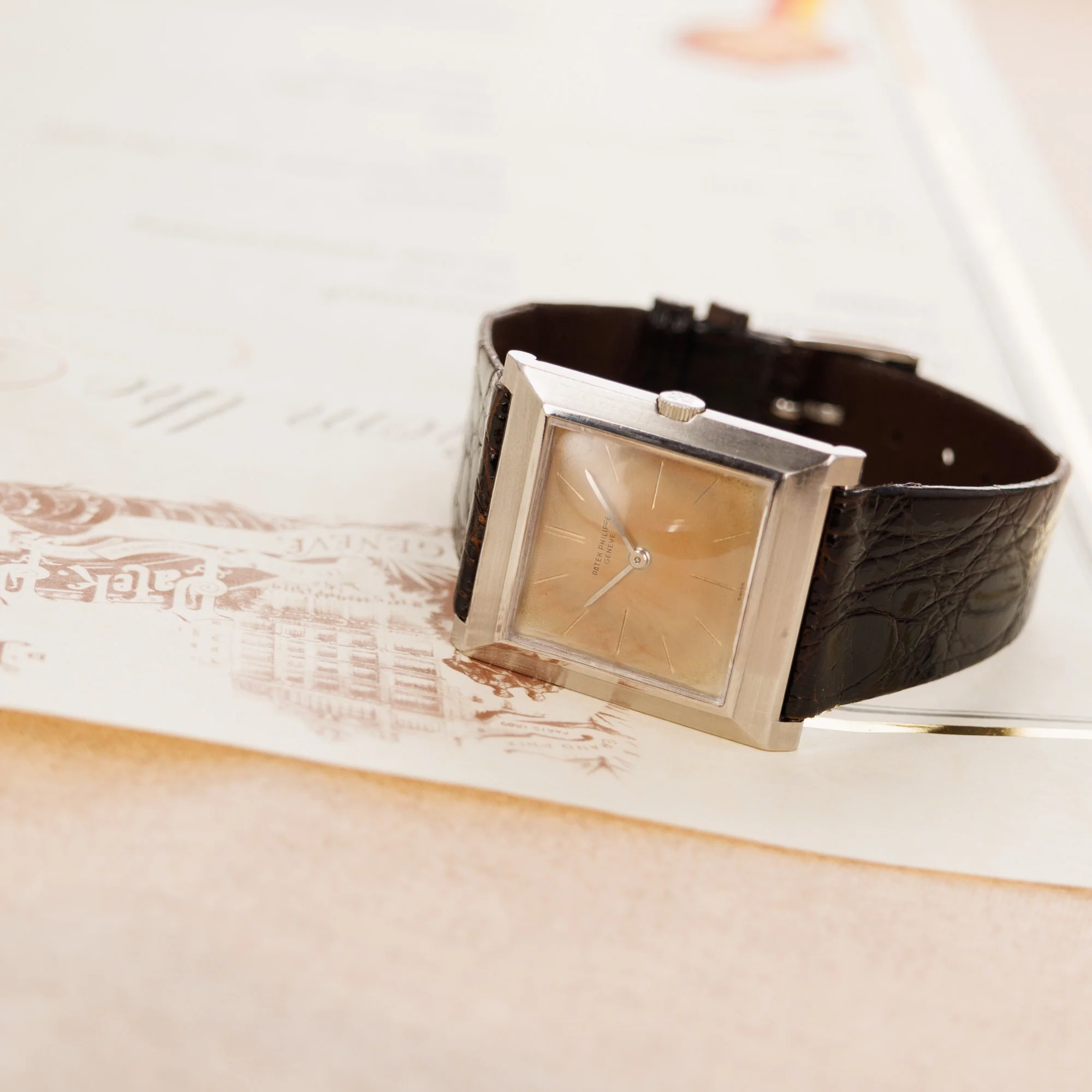 Patek Philippe White Gold Square Watch Ref. 3404 - Image 6