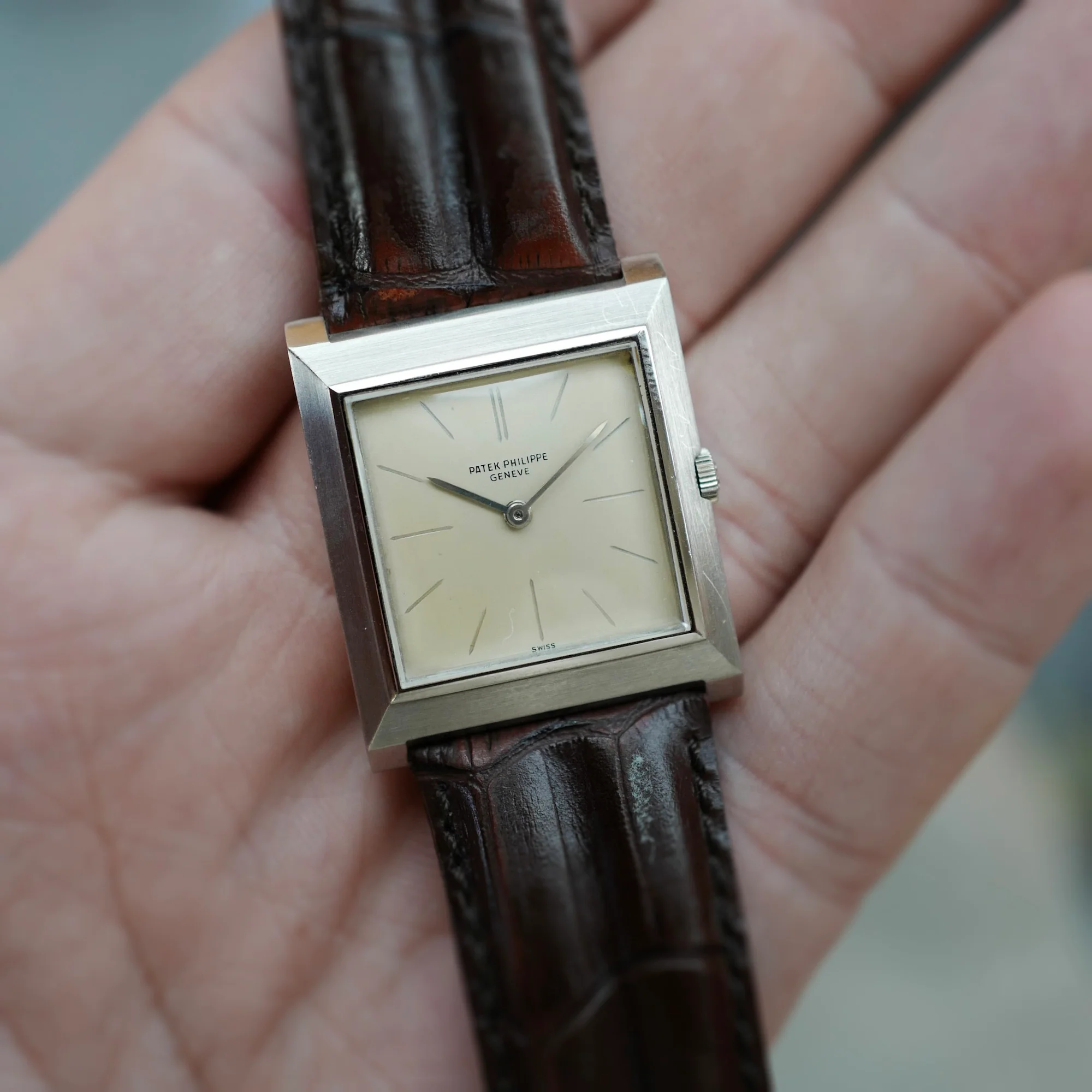 Patek Philippe White Gold Square Watch Ref. 3404 - Image 6