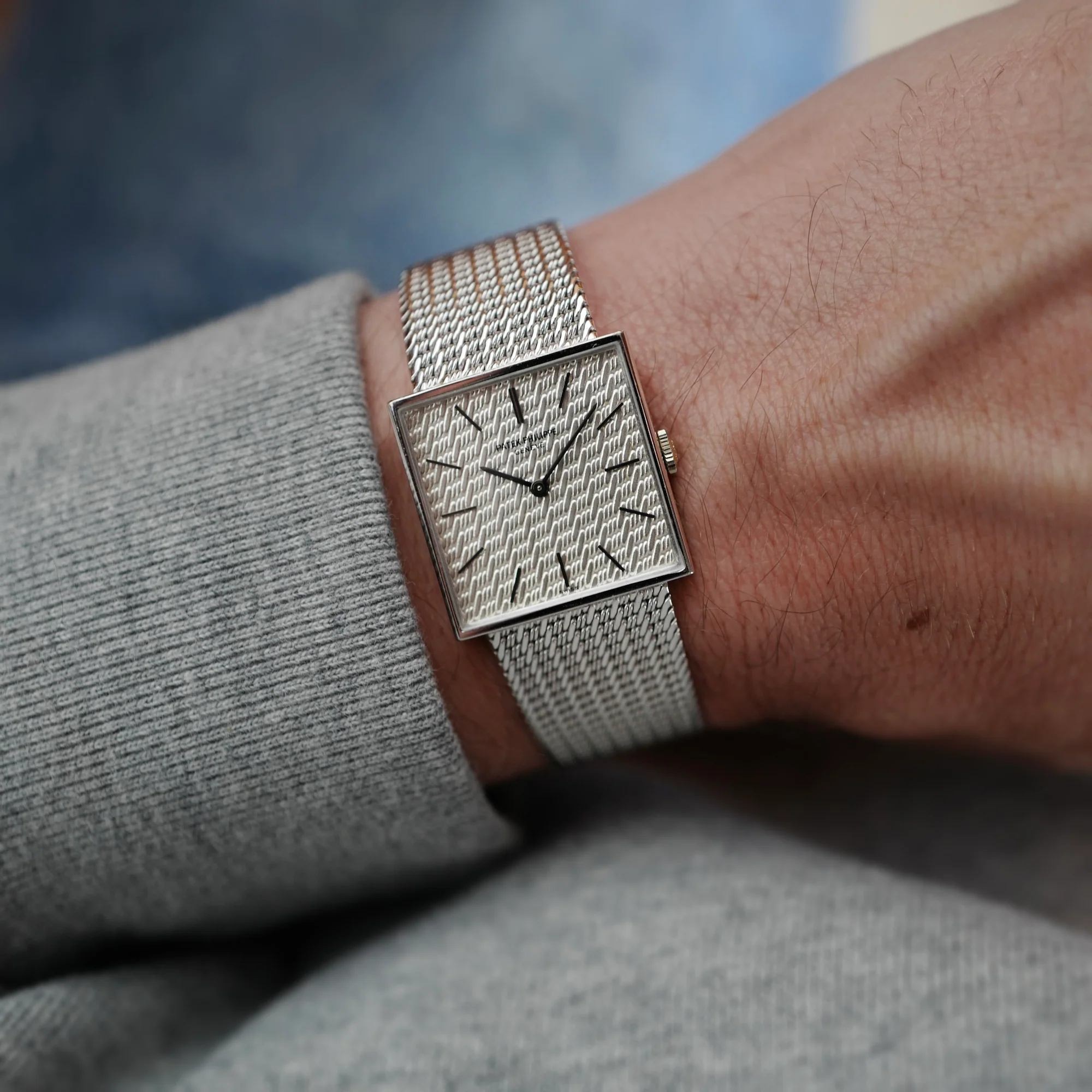 Patek Philippe White Gold Square Watch Ref. 3430 - Image 4