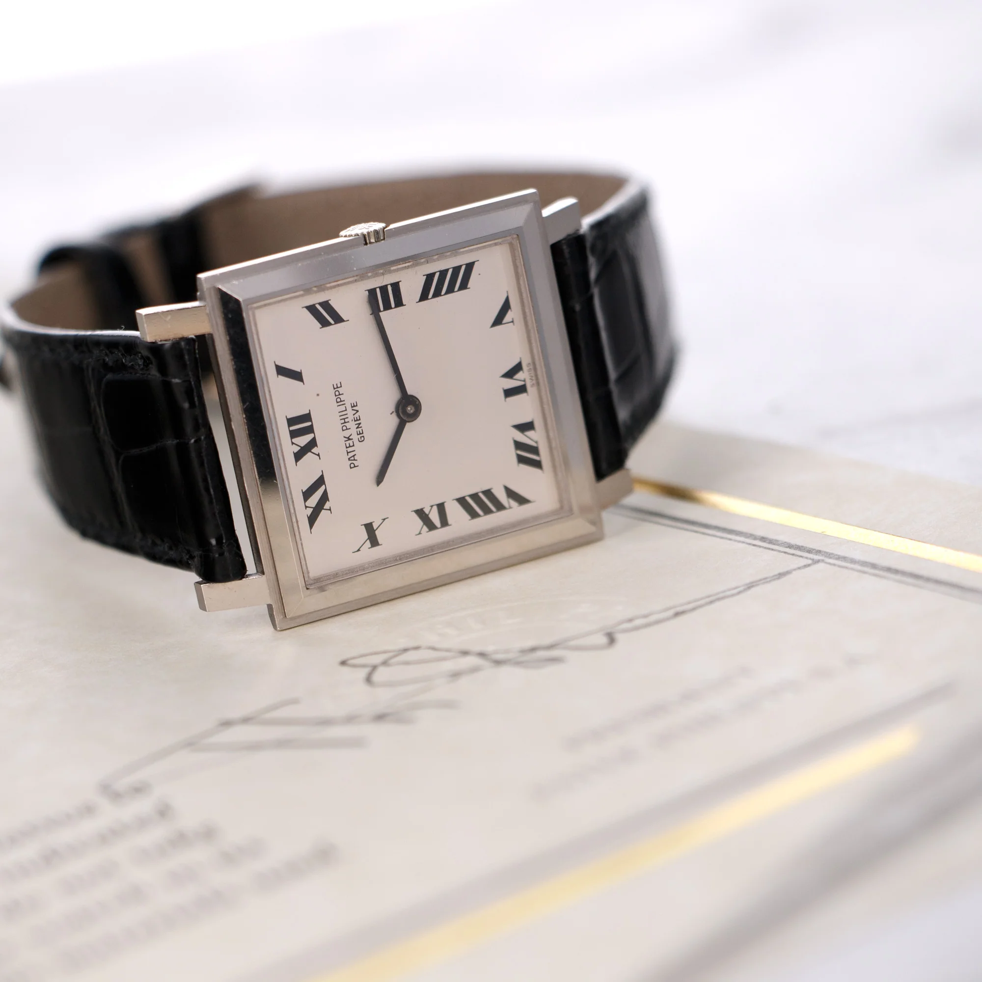 Patek Philippe White Gold Square Watch Ref. 3490 - Image 6
