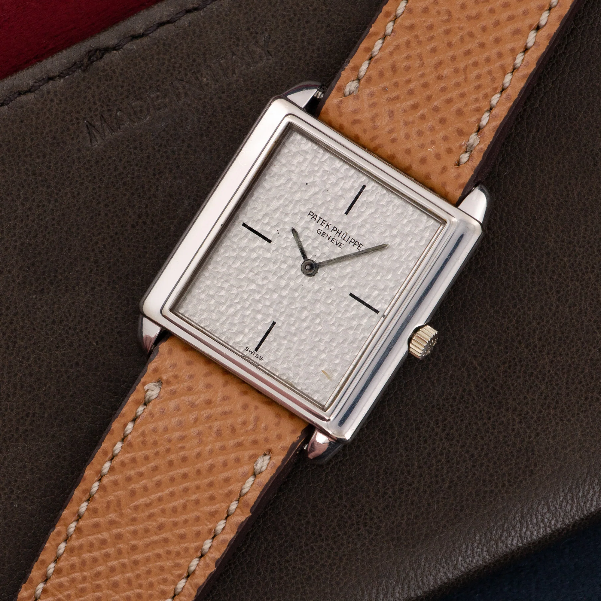 Patek Philippe White Gold Strap Watch, Ref. 3671 - Image 2