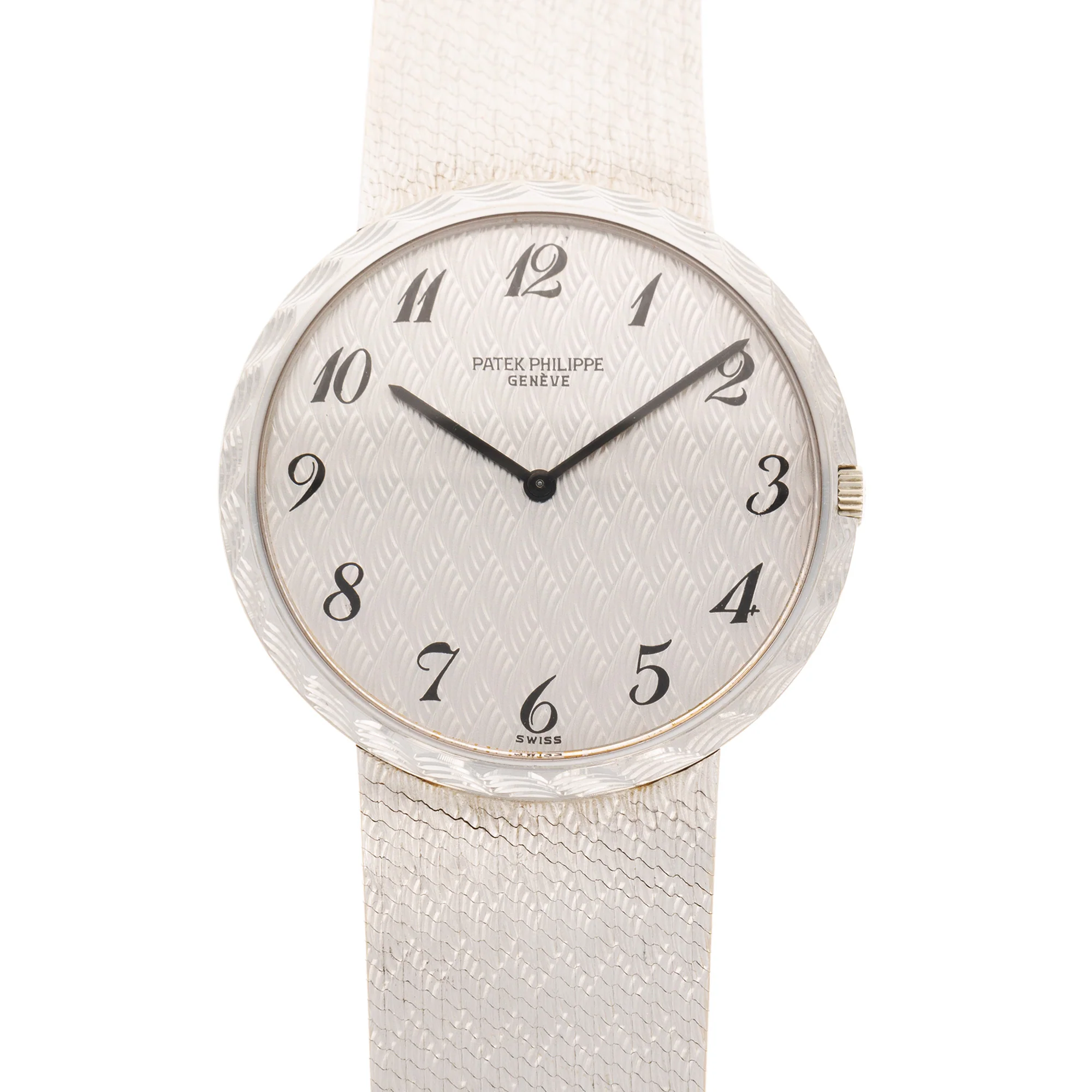 Patek Philippe White Gold Ultra-Thin Watch Ref. 3588 with Breguet Numerals