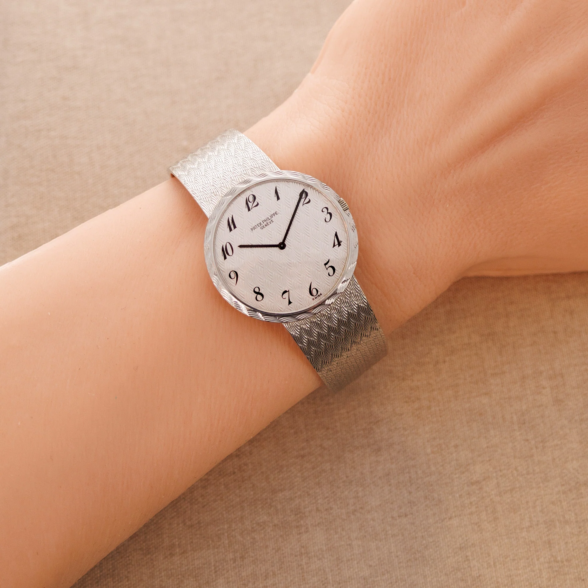 Patek Philippe White Gold Ultra-Thin Watch Ref. 3588 with Breguet Numerals - Image 6