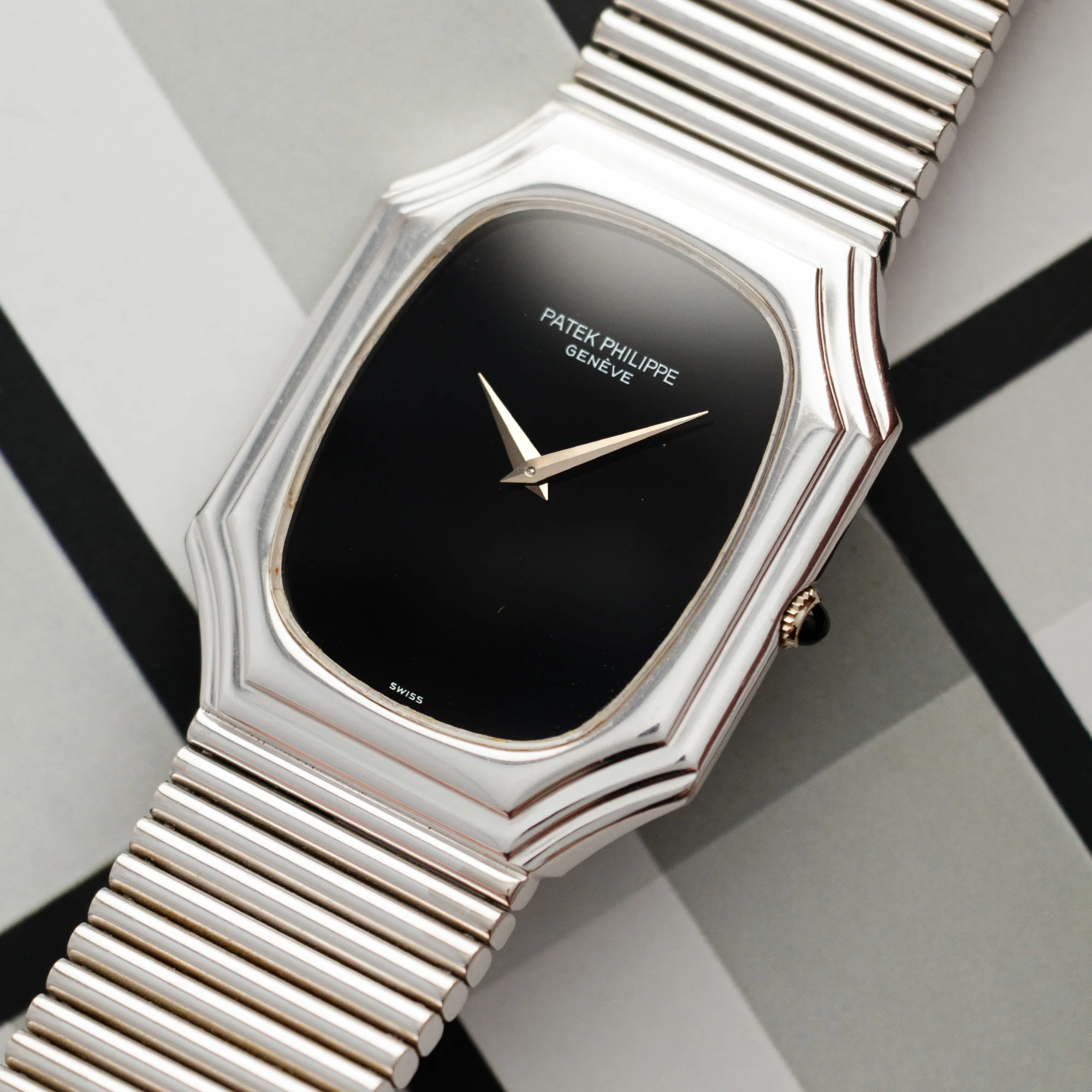 Patek Philippe White Gold Watch Ref. 3729 with Onyx Dial - Image 2