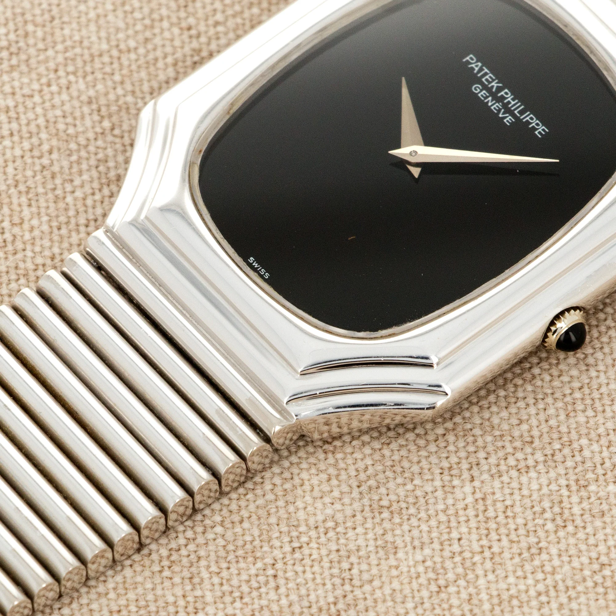 Patek Philippe White Gold Watch Ref. 3729 with Onyx Dial - Image 4