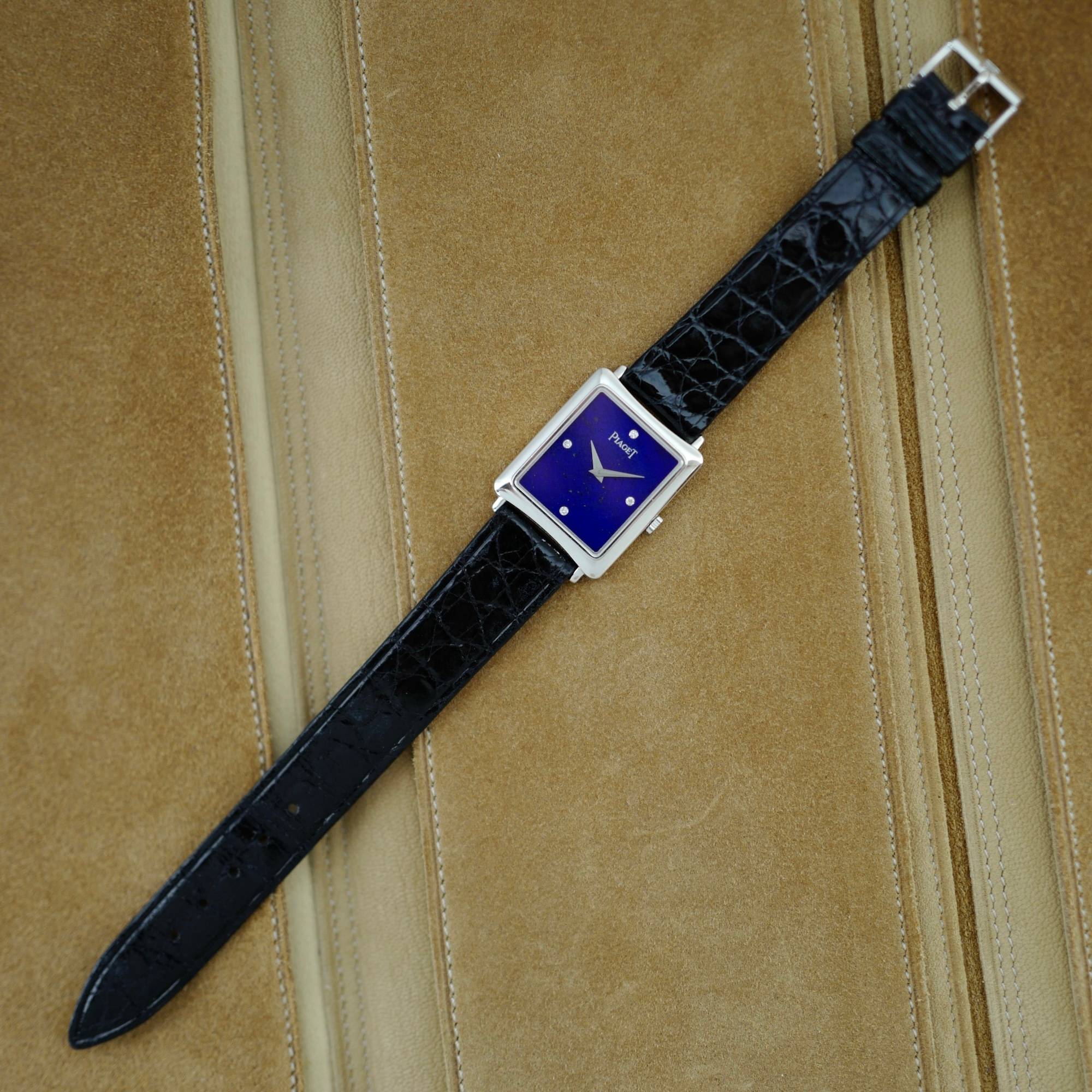Piaget White Gold Watch Ref. 9254 with Lapis Lazuli Dial - Image 5