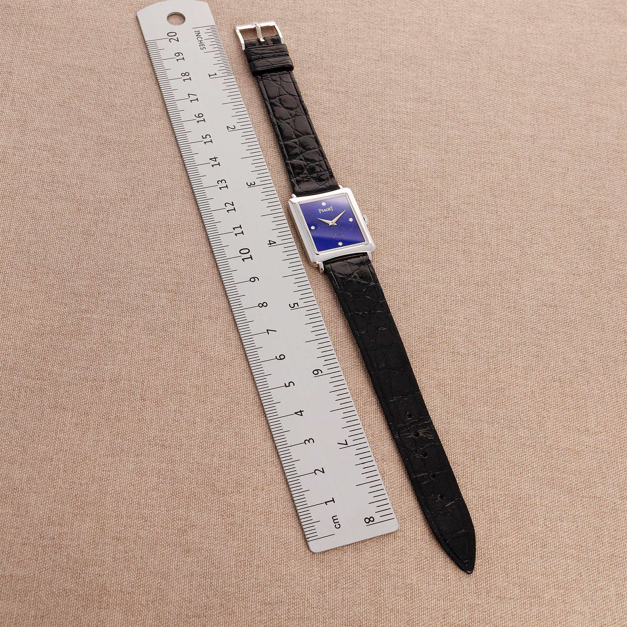 Piaget White Gold Watch Ref. 9254 with Lapis Lazuli Dial - Image 7