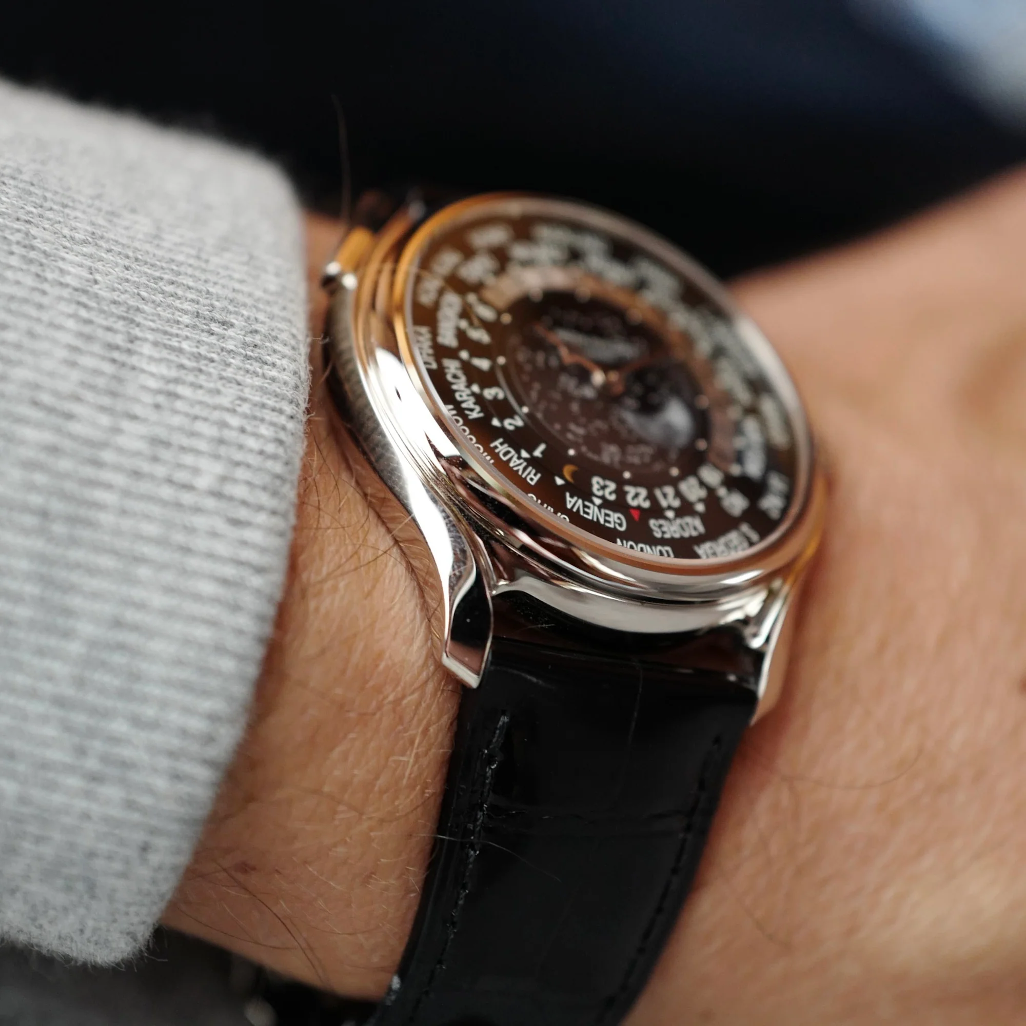 Patek Philippe White Gold World Time 175th Anniversary Ref. 5575 - Image 6