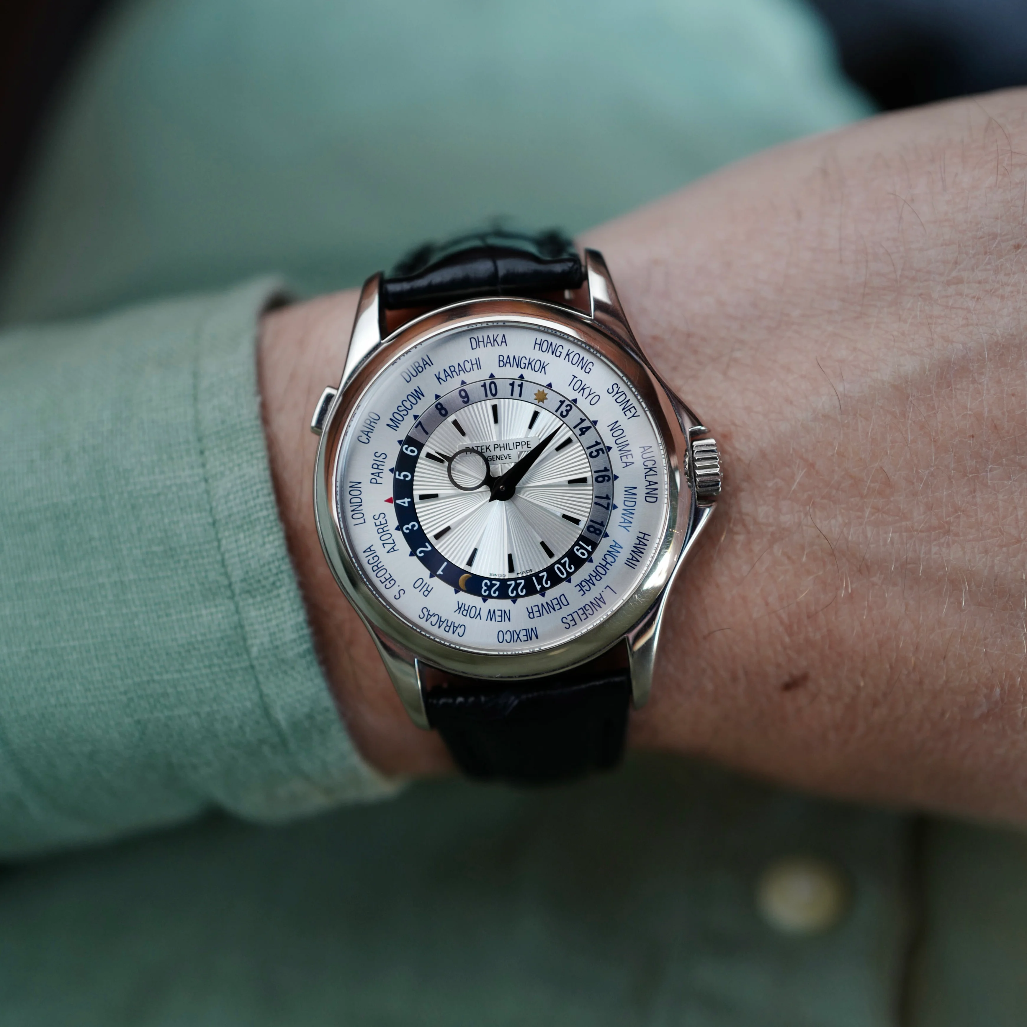Patek Philippe White Gold World Time Watch Ref. 5130 (NEW ARRIVAL)