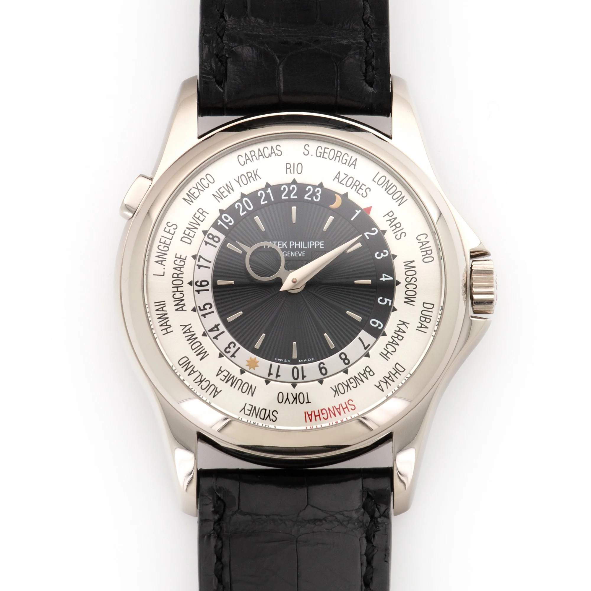 Patek Philippe White Gold World Time Watch Ref. 5130, Shanghai Edition