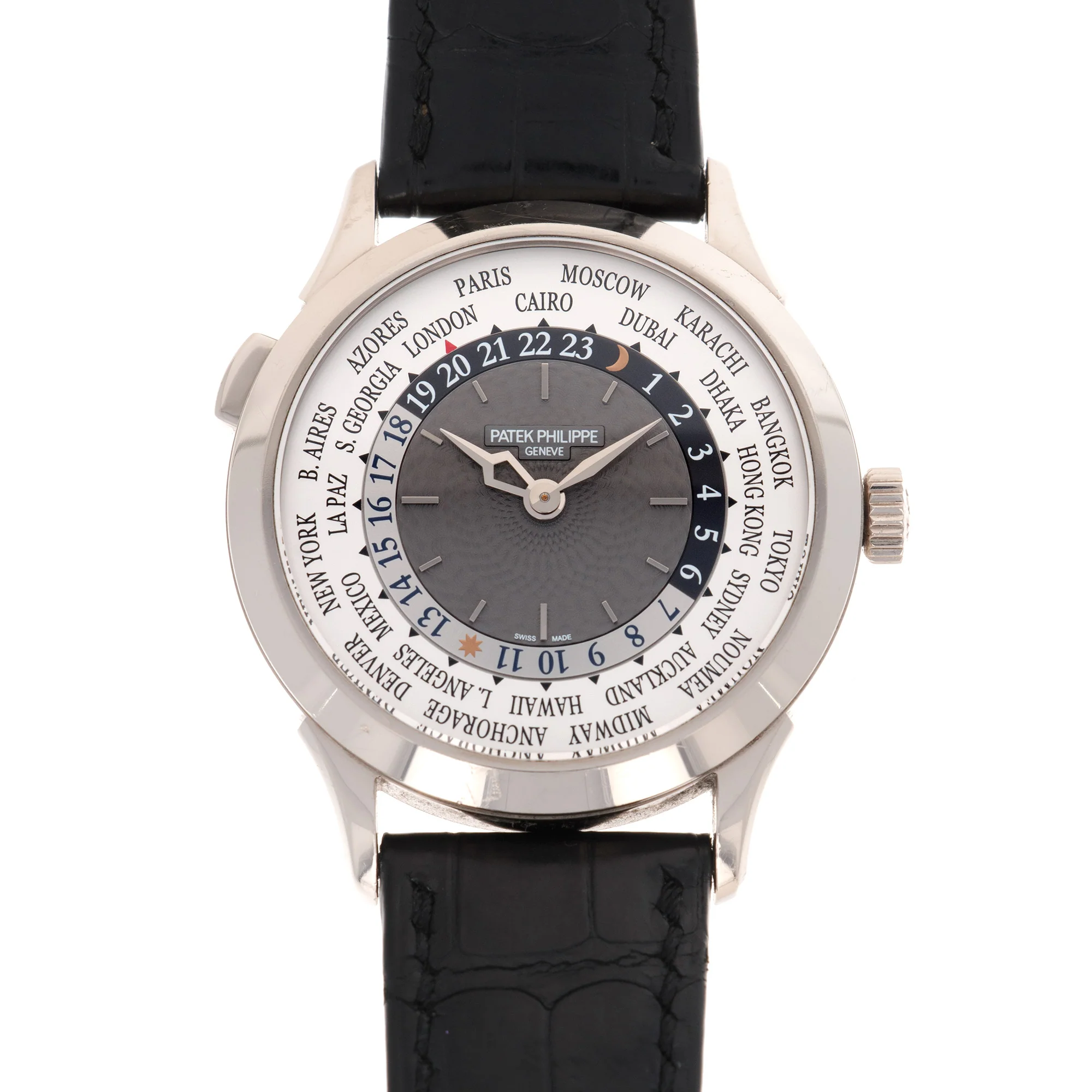 Patek Philippe White Gold World Time Watch Ref. 5230